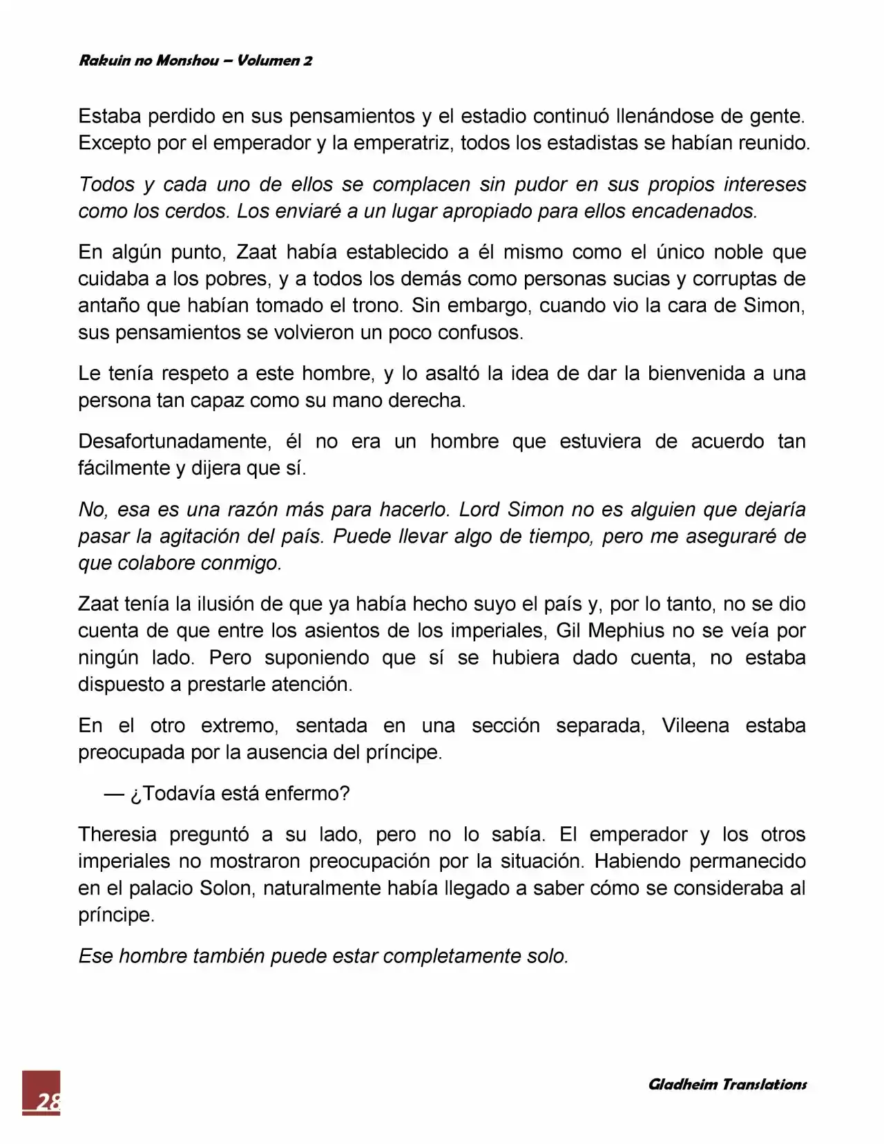 Rakuin No Monshou (Novela) - Capítulo 14 - Página 28 - LectorTMOo