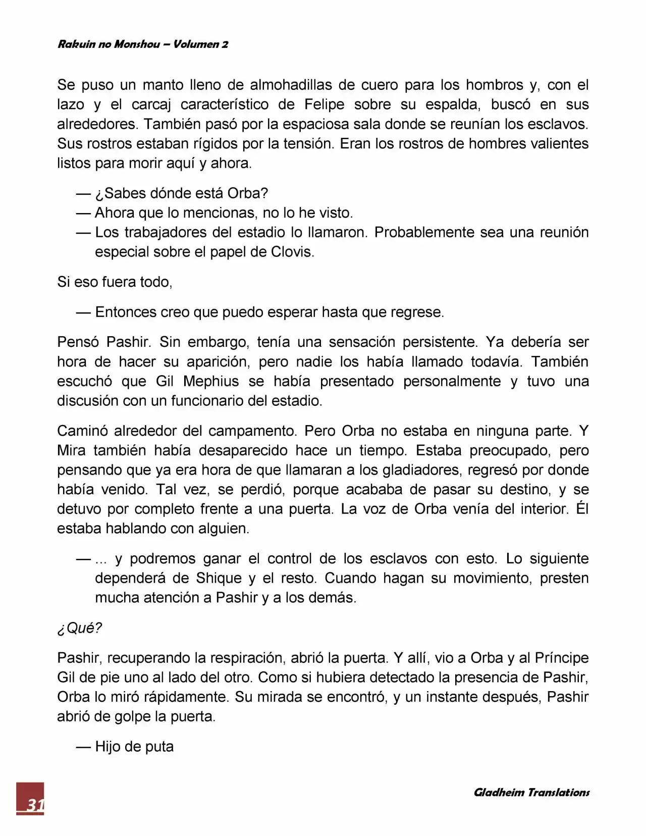 Rakuin No Monshou (Novela) - Capítulo 14 - Página 31 - LectorTMOo