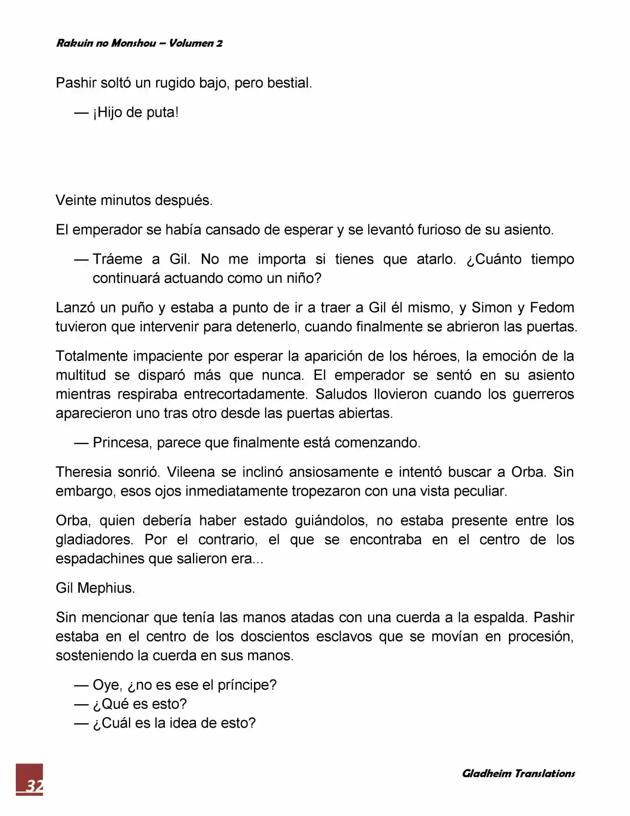 Rakuin No Monshou (Novela) - Capítulo 14 - Página 32 - LectorTMOo