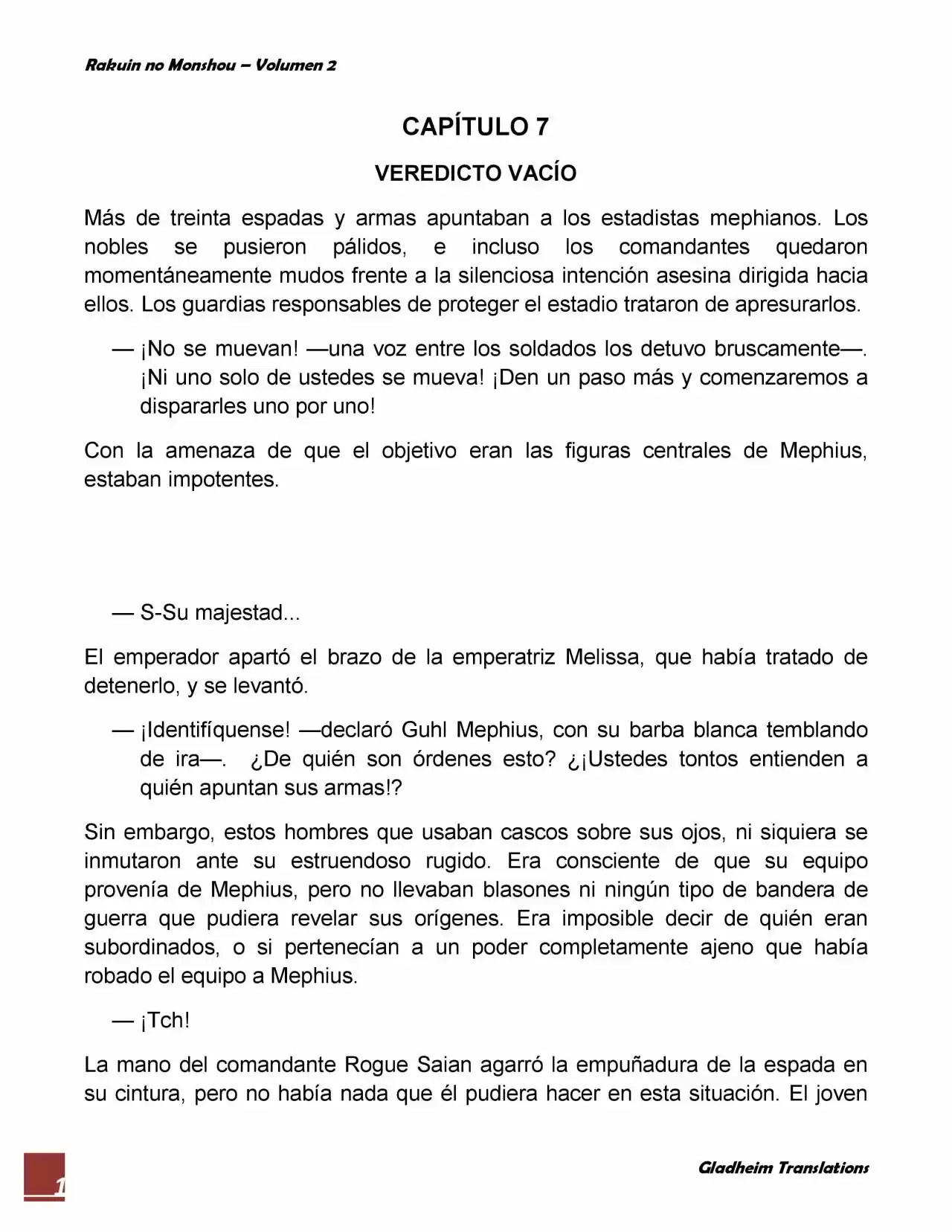 Rakuin No Monshou (Novela) - Capítulo 15 - Página 1 - LectorTMOo