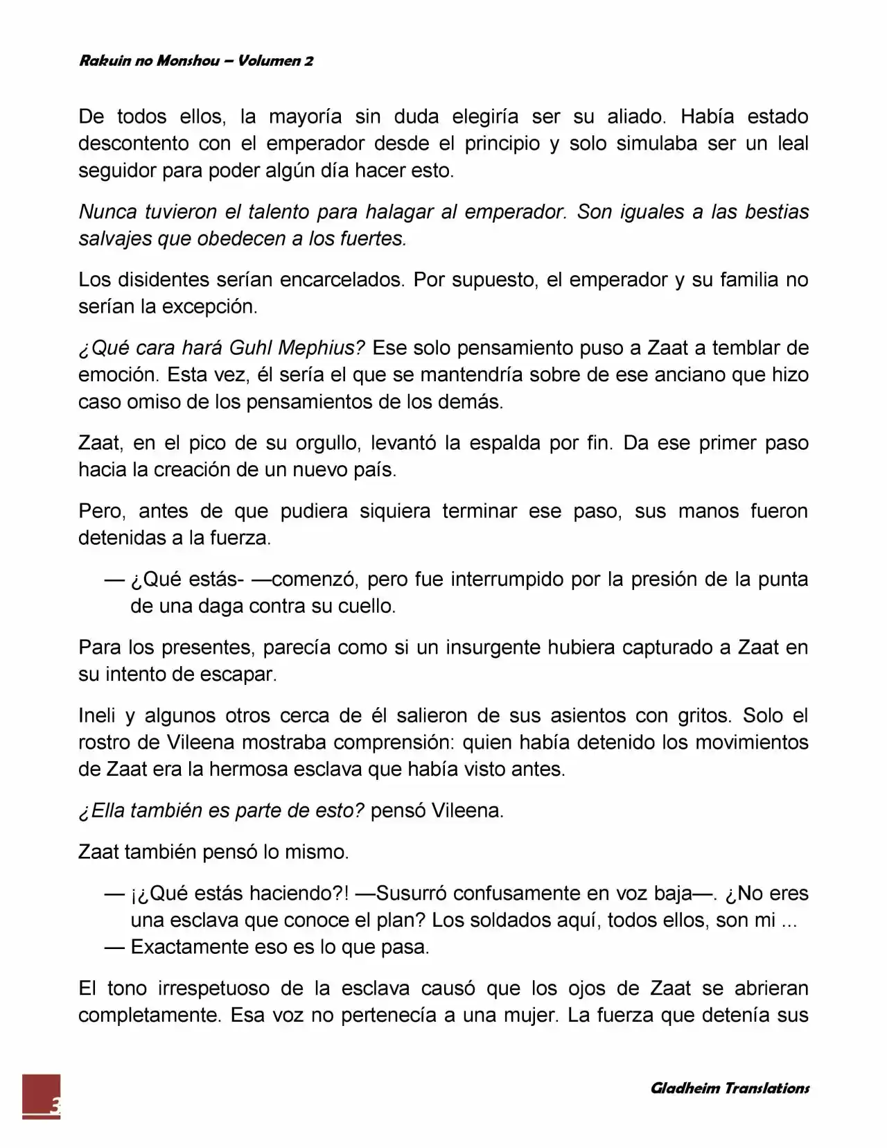 Rakuin No Monshou (Novela) - Capítulo 15 - Página 3 - LectorTMOo
