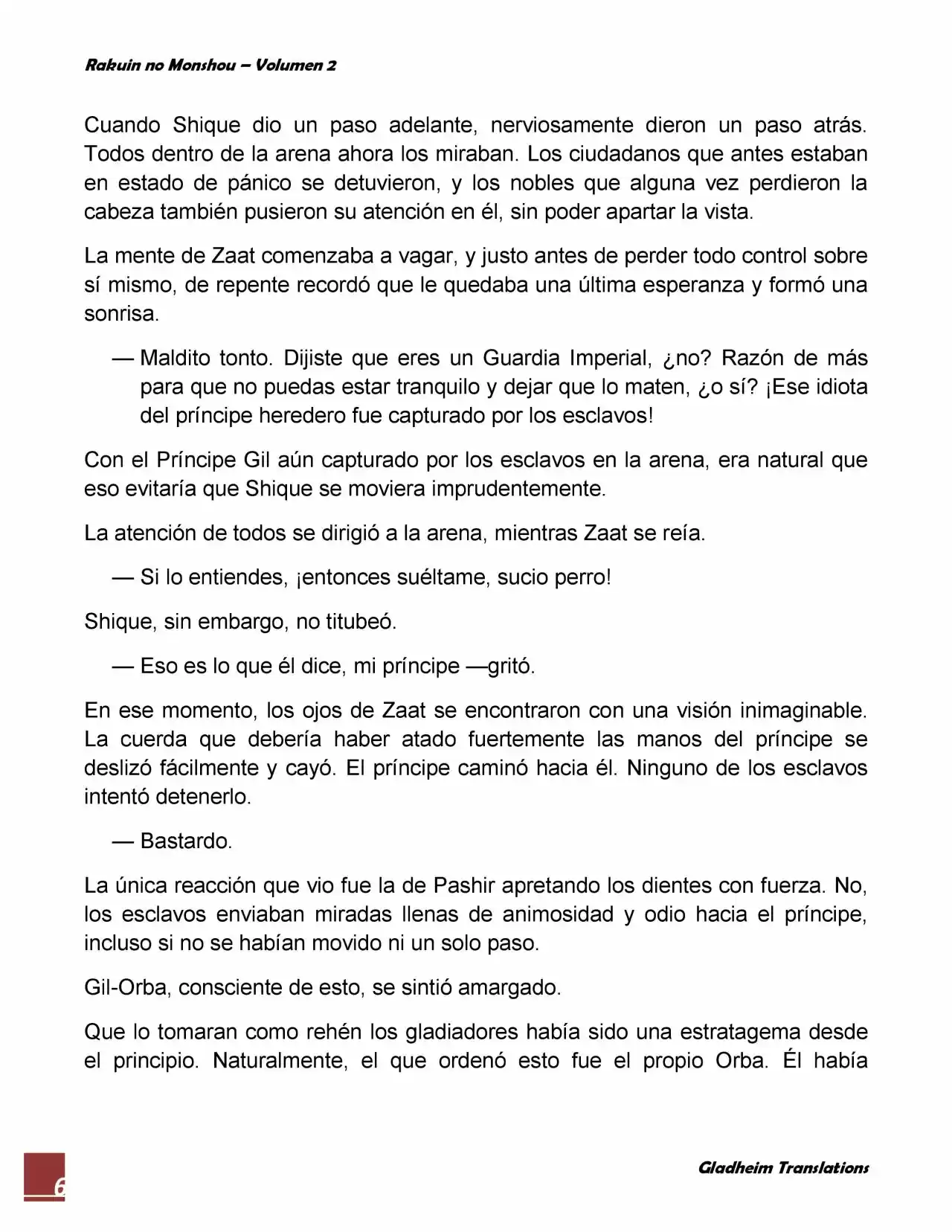 Rakuin No Monshou (Novela) - Capítulo 15 - Página 6 - LectorTMOo