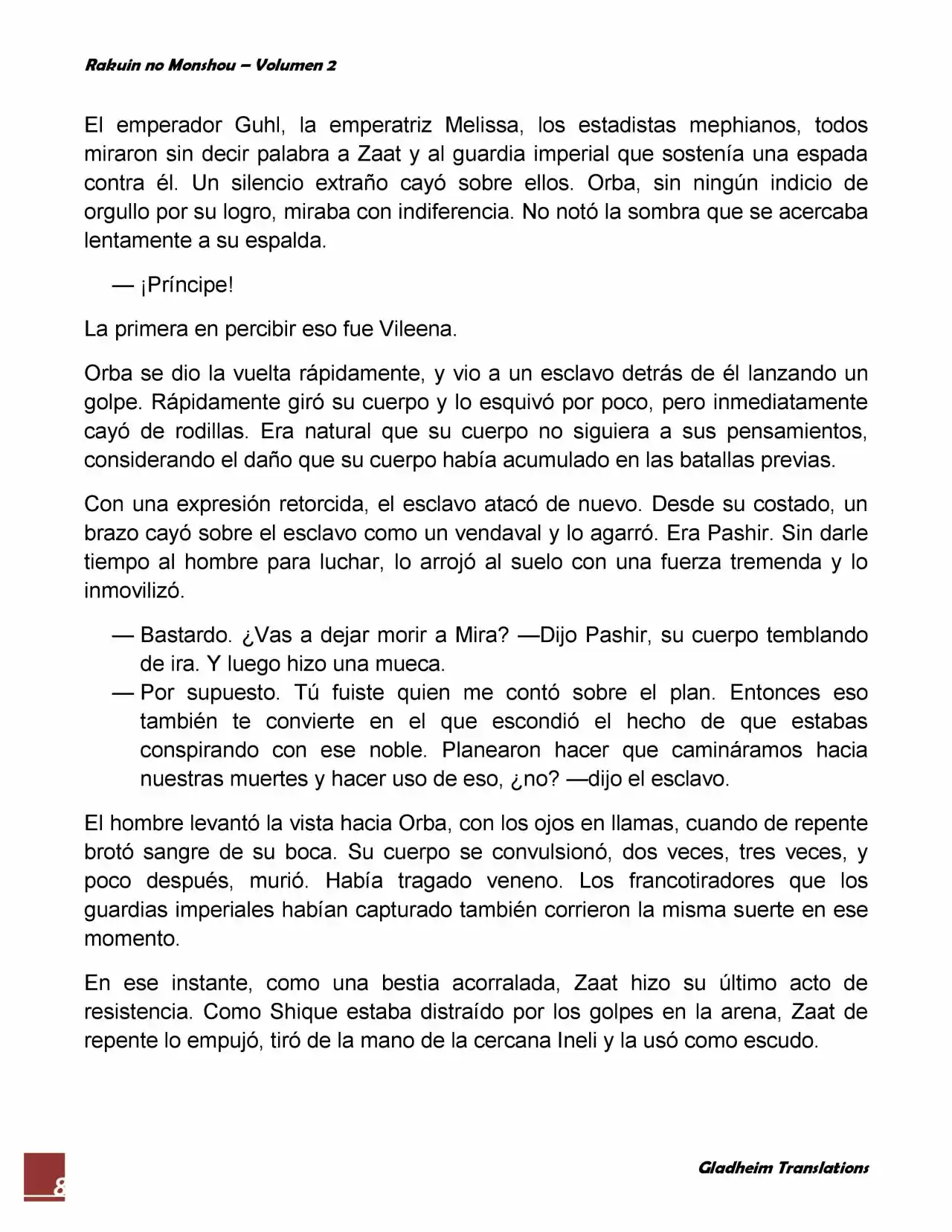 Rakuin No Monshou (Novela) - Capítulo 15 - Página 8 - LectorTMOo