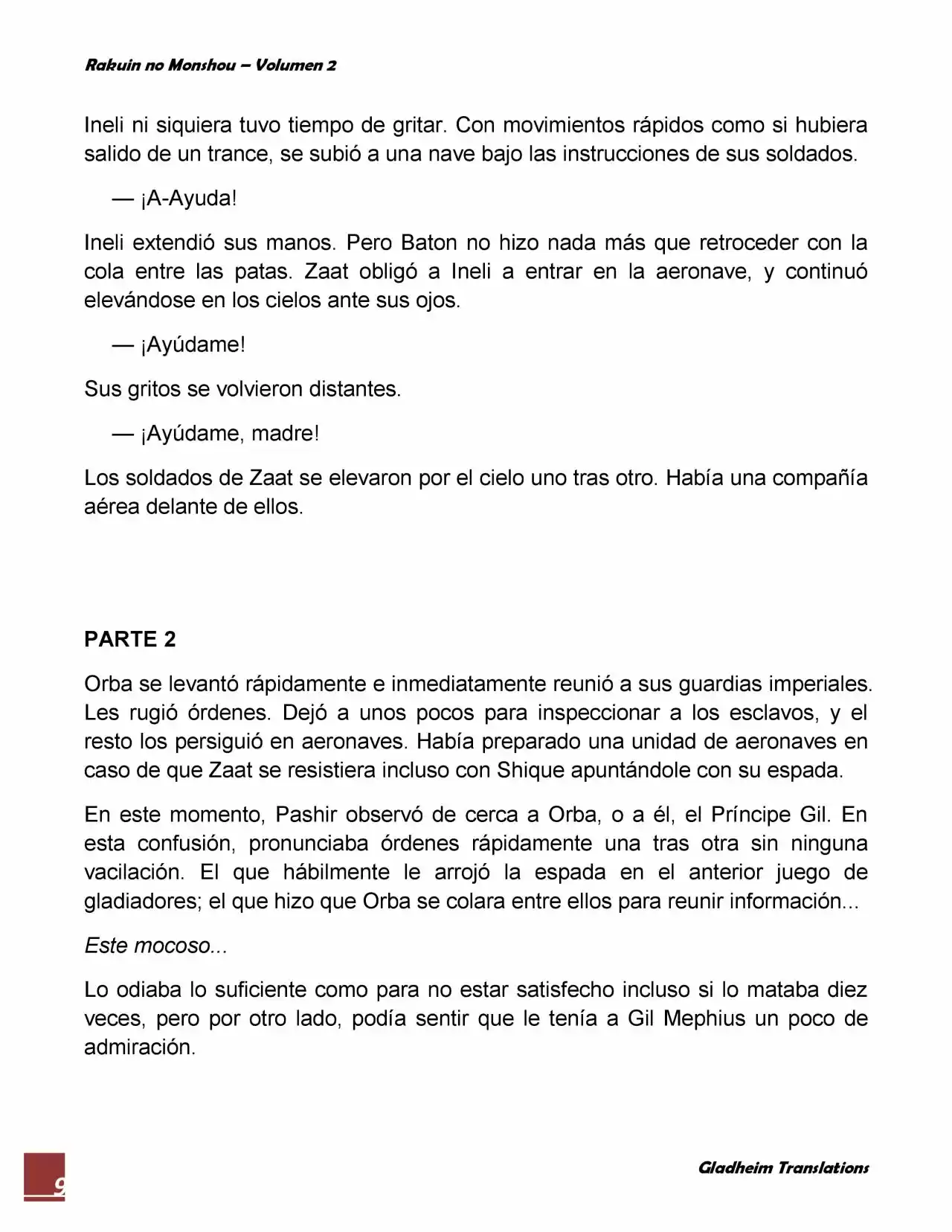 Rakuin No Monshou (Novela) - Capítulo 15 - Página 9 - LectorTMOo