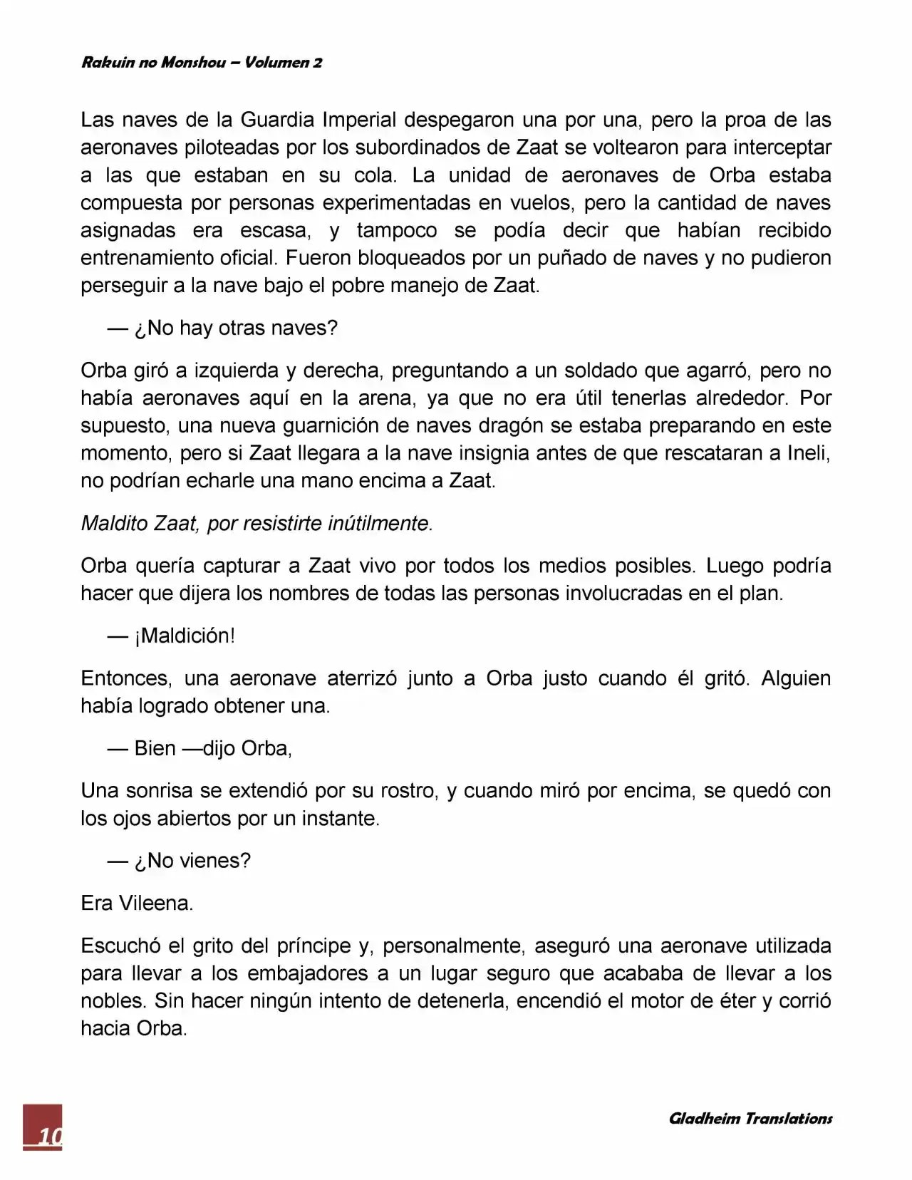 Rakuin No Monshou (Novela) - Capítulo 15 - Página 10 - LectorTMOo