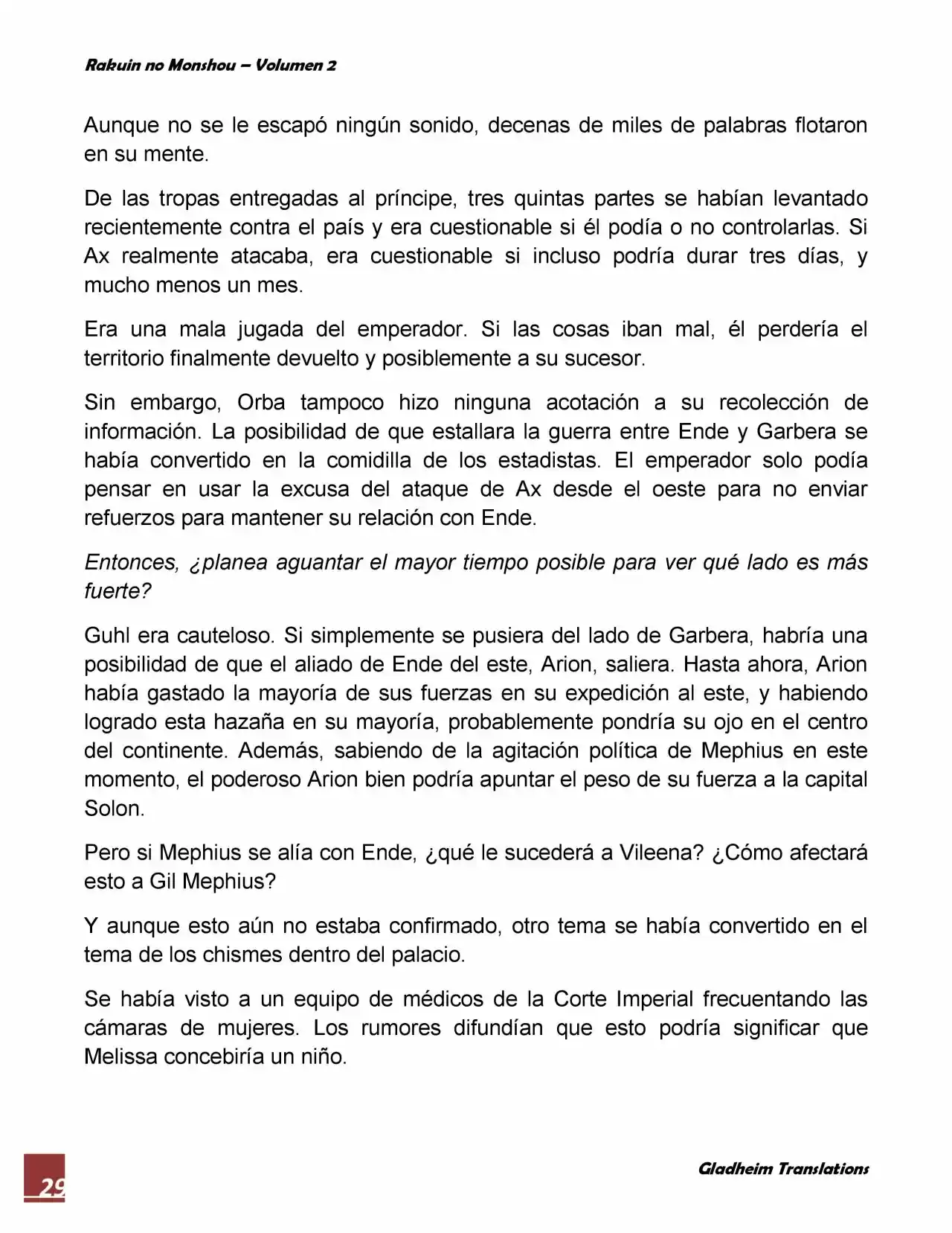 Rakuin No Monshou (Novela) - Capítulo 15 - Página 29 - LectorTMOo