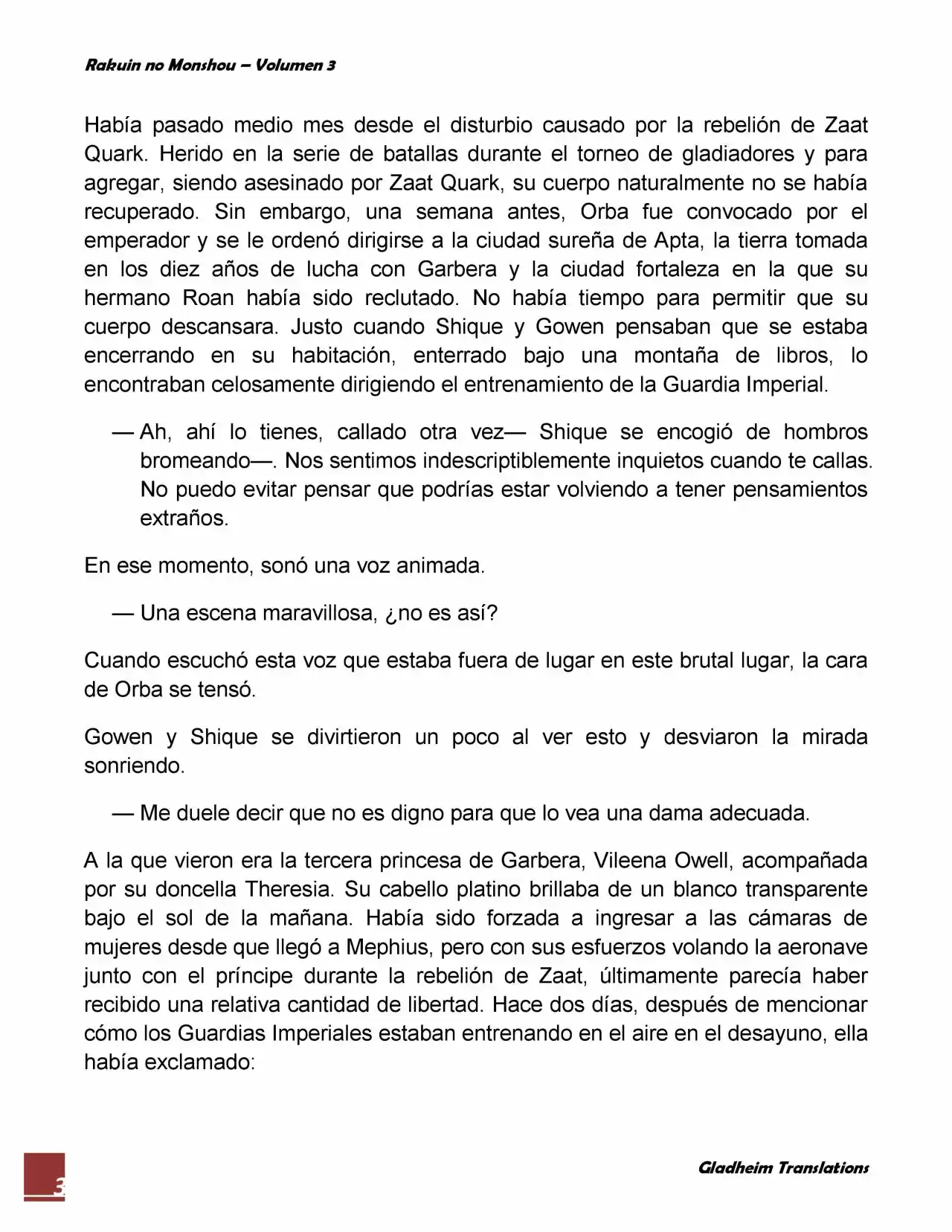Rakuin No Monshou (Novela) - Capítulo 17 - Página 3 - LectorTMOo