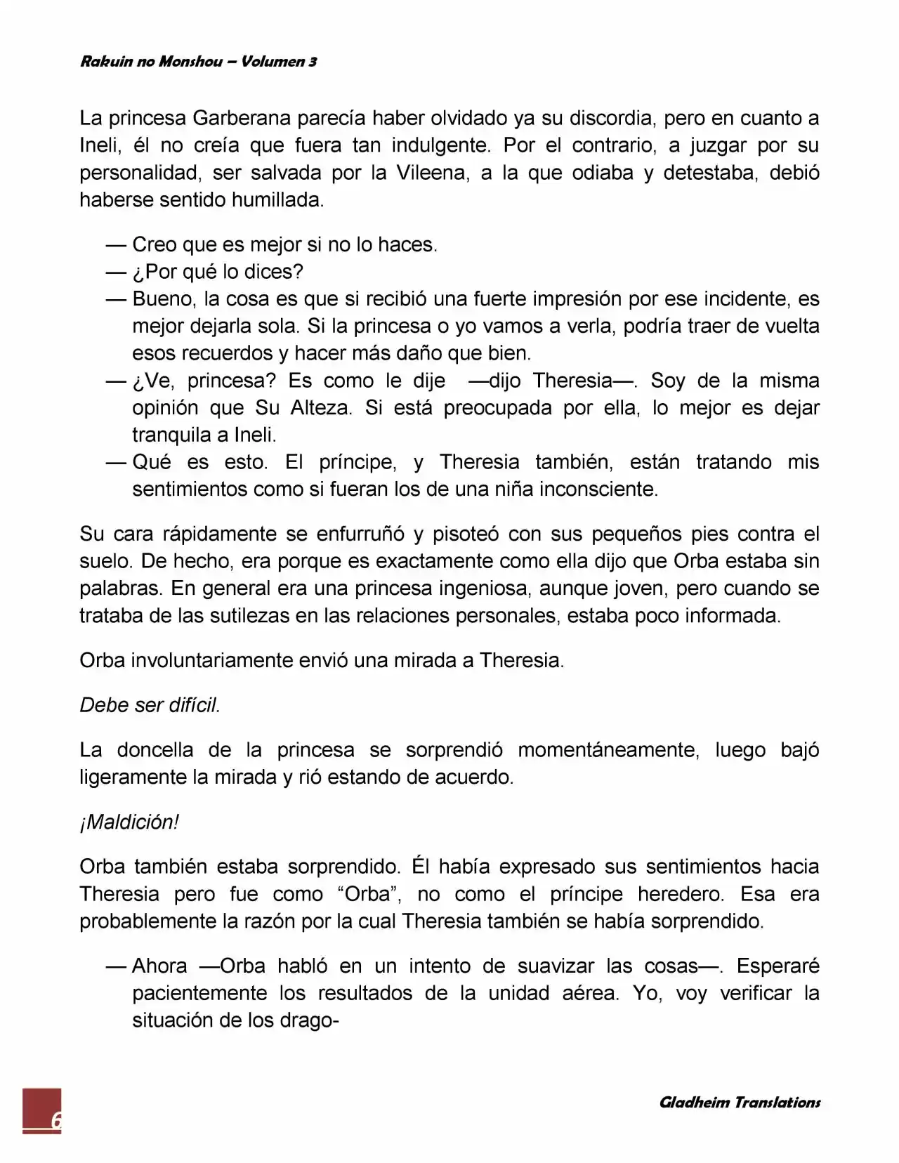 Rakuin No Monshou (Novela) - Capítulo 17 - Página 6 - LectorTMOo