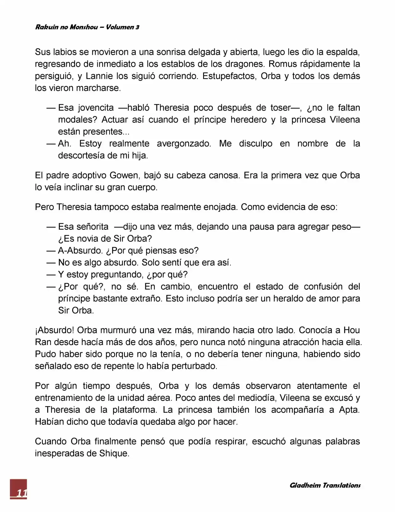 Rakuin No Monshou (Novela) - Capítulo 17 - Página 10 - LectorTMOo