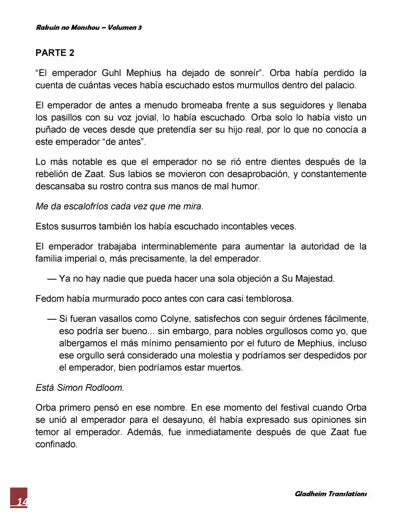 Rakuin No Monshou (Novela) - Capítulo 17 - Página 13 - LectorTMOo