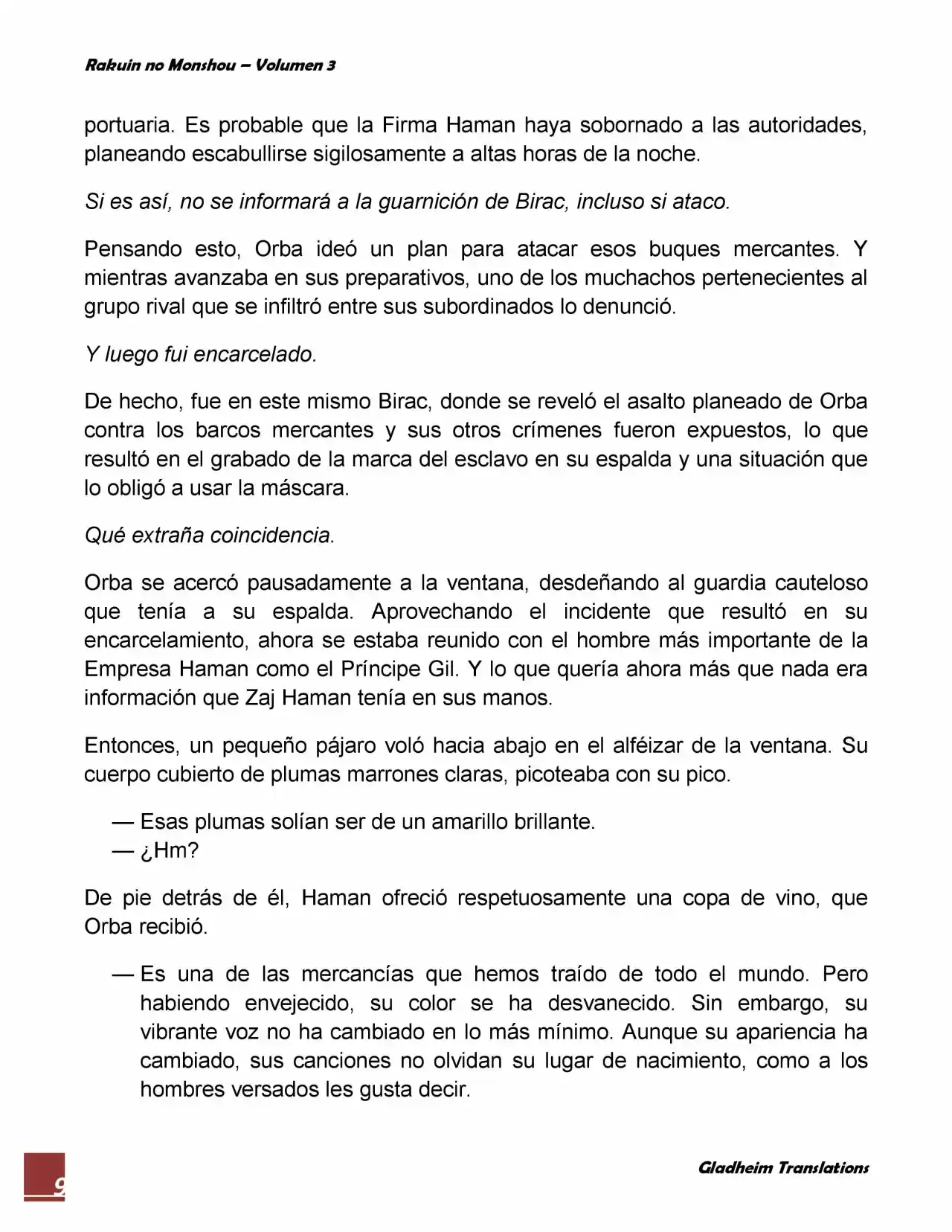 Rakuin No Monshou (Novela) - Capítulo 18 - Página 9 - LectorTMOo
