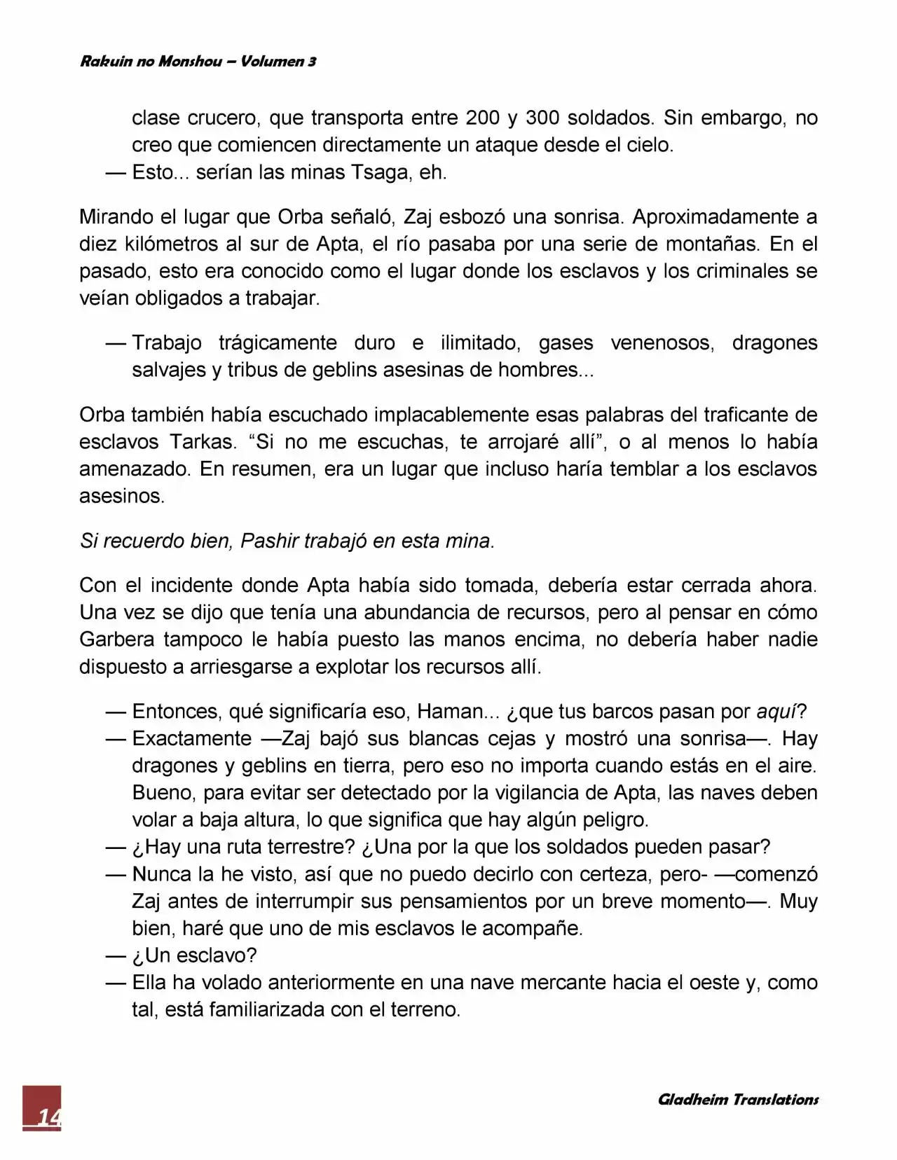Rakuin No Monshou (Novela) - Capítulo 18 - Página 14 - LectorTMOo