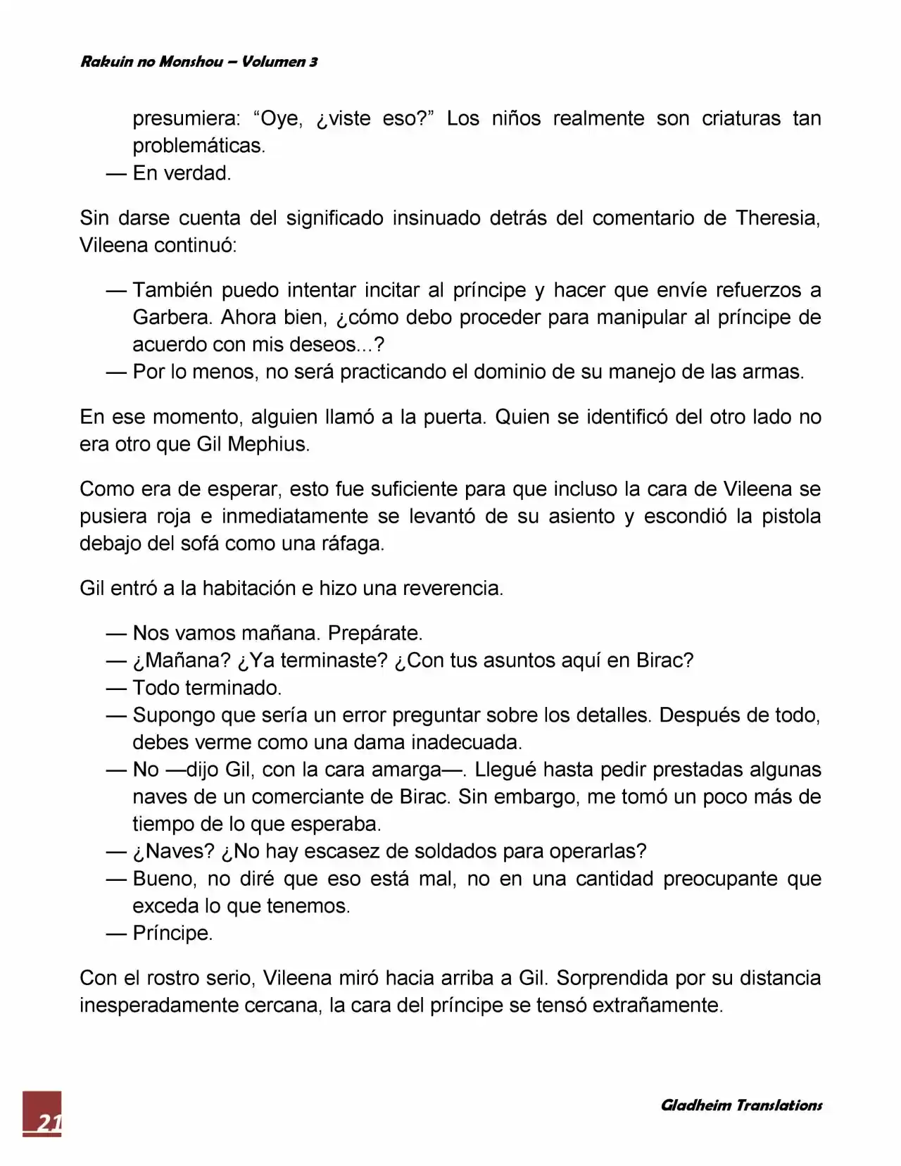 Rakuin No Monshou (Novela) - Capítulo 18 - Página 21 - LectorTMOo