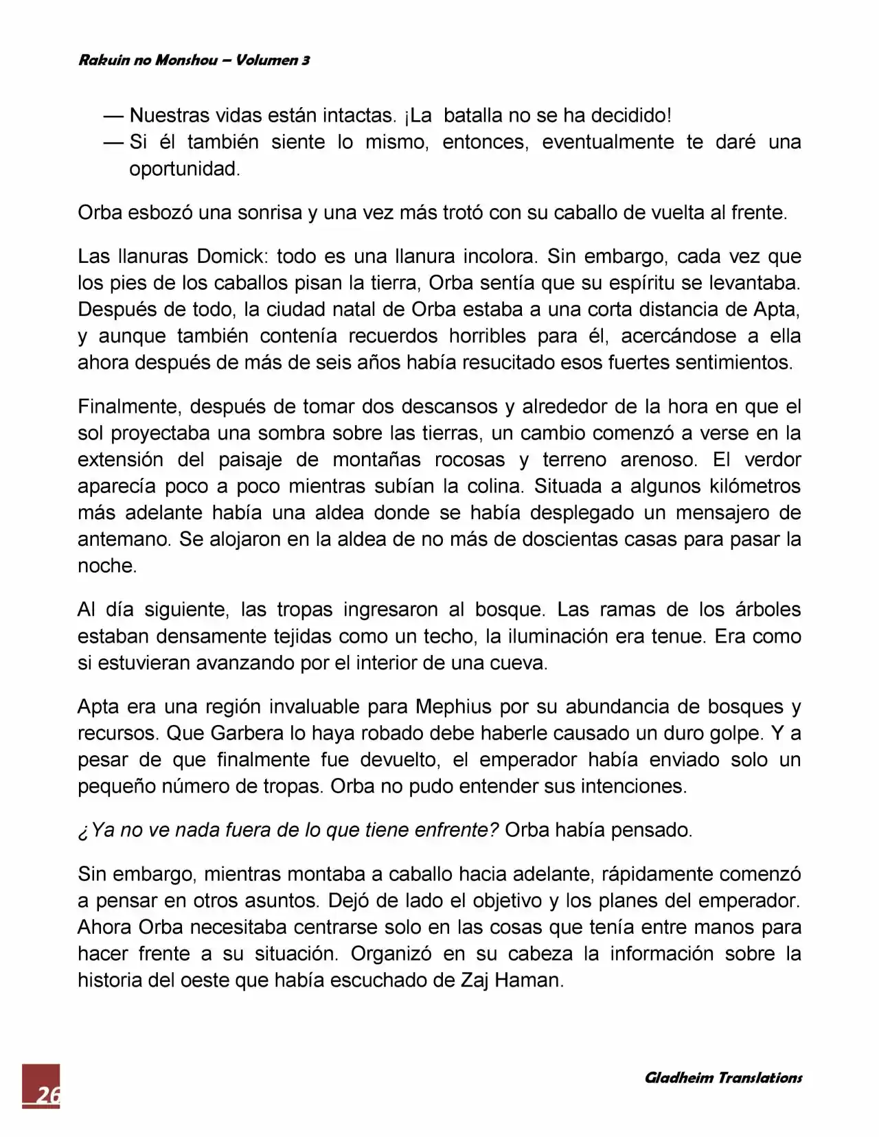 Rakuin No Monshou (Novela) - Capítulo 18 - Página 26 - LectorTMOo