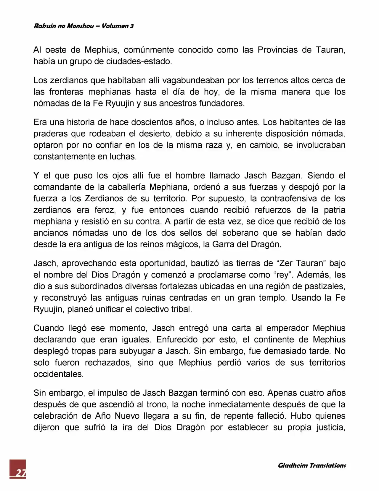 Rakuin No Monshou (Novela) - Capítulo 18 - Página 27 - LectorTMOo