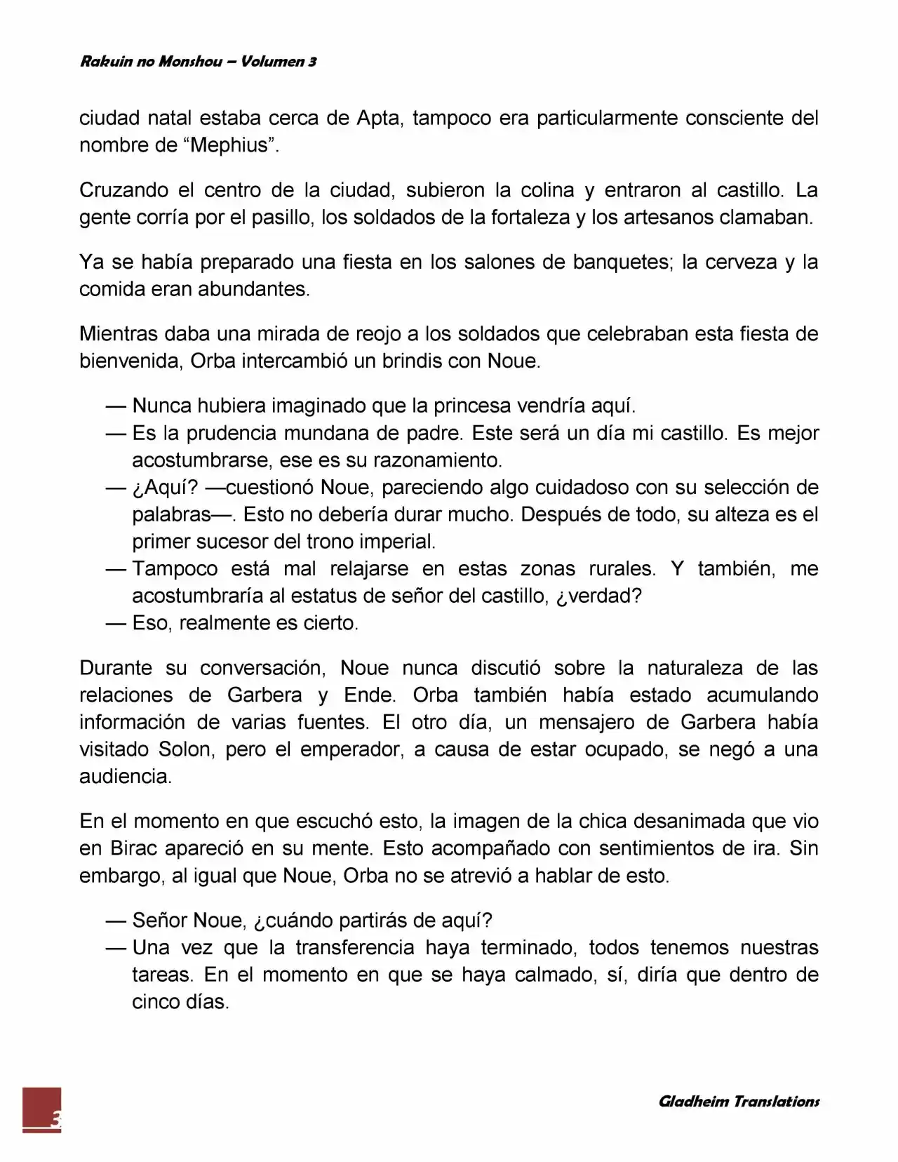 Rakuin No Monshou (Novela) - Capítulo 19 - Página 3 - LectorTMOo