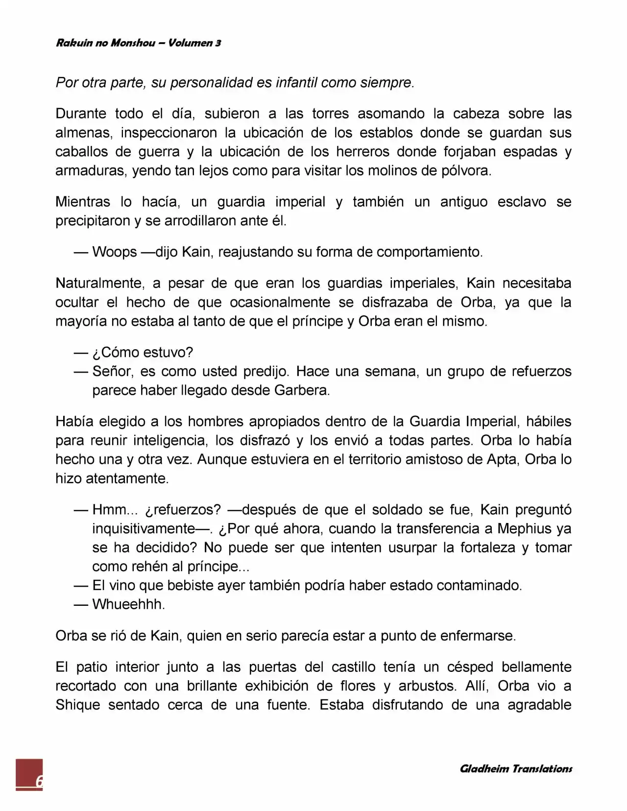Rakuin No Monshou (Novela) - Capítulo 19 - Página 6 - LectorTMOo