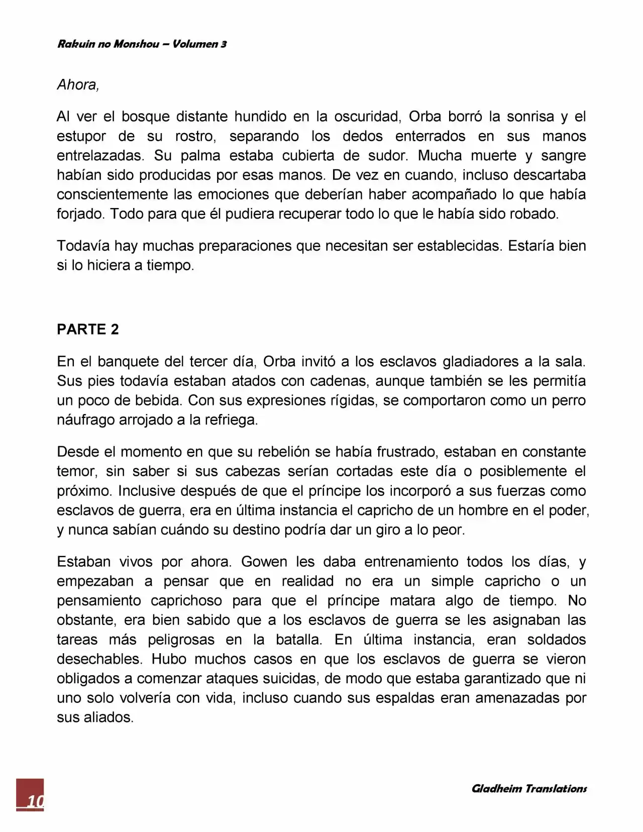 Rakuin No Monshou (Novela) - Capítulo 19 - Página 10 - LectorTMOo