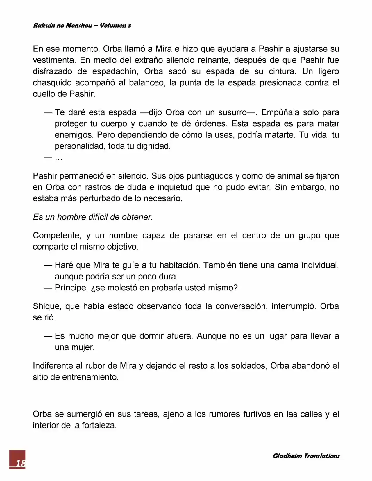 Rakuin No Monshou (Novela) - Capítulo 19 - Página 18 - LectorTMOo