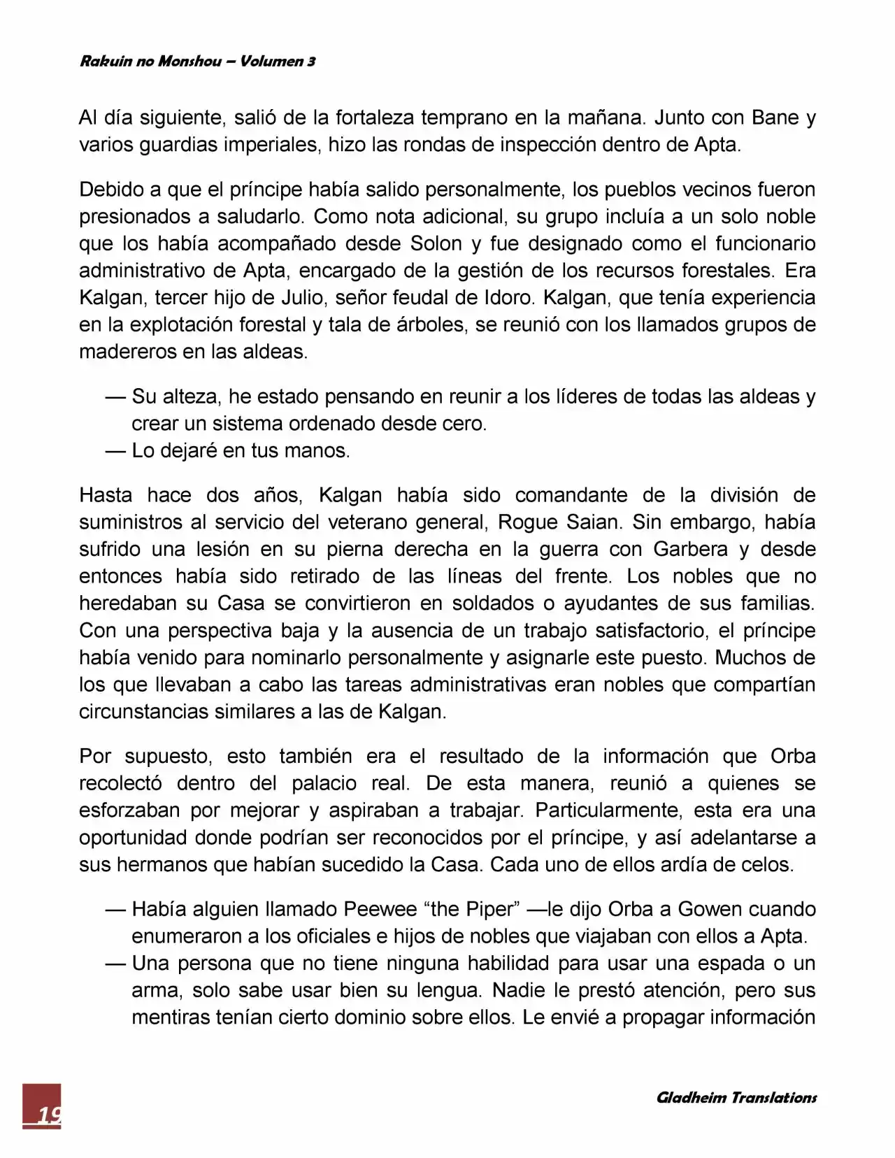 Rakuin No Monshou (Novela) - Capítulo 19 - Página 19 - LectorTMOo