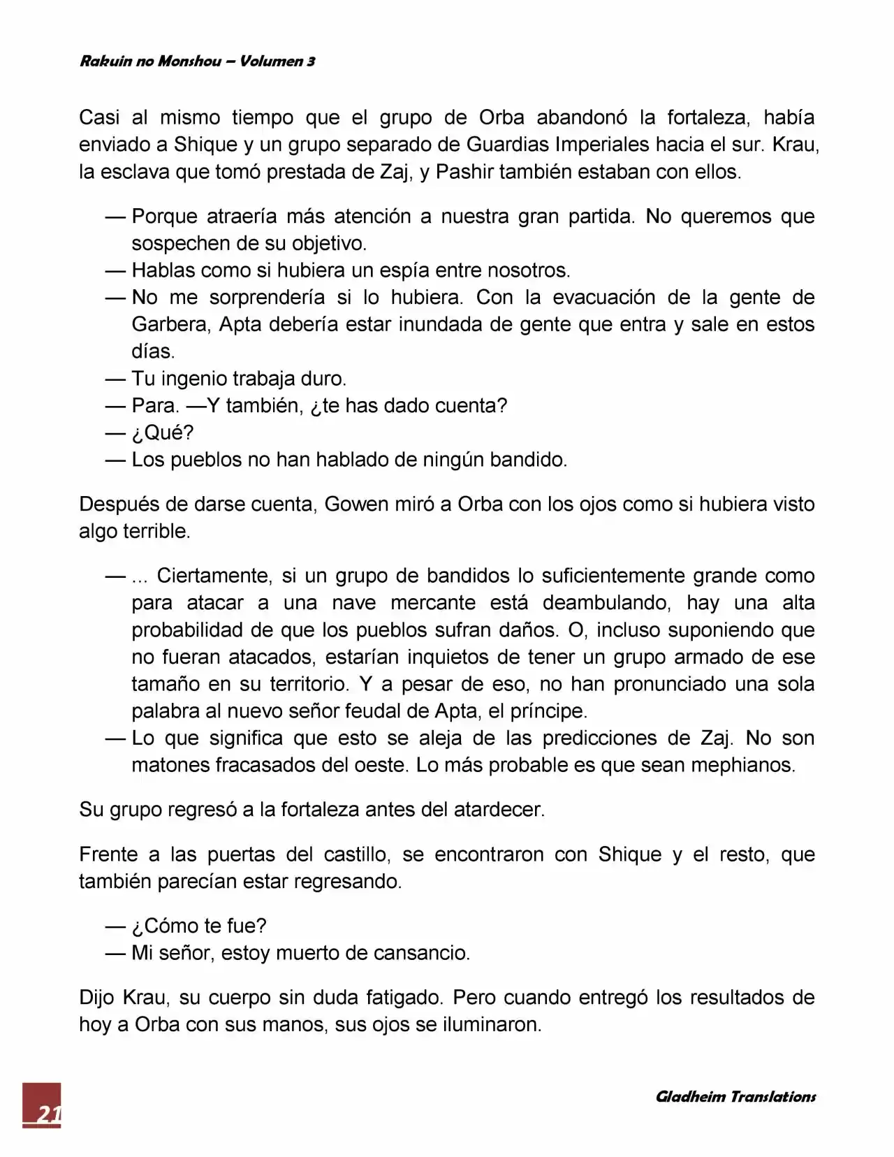 Rakuin No Monshou (Novela) - Capítulo 19 - Página 21 - LectorTMOo