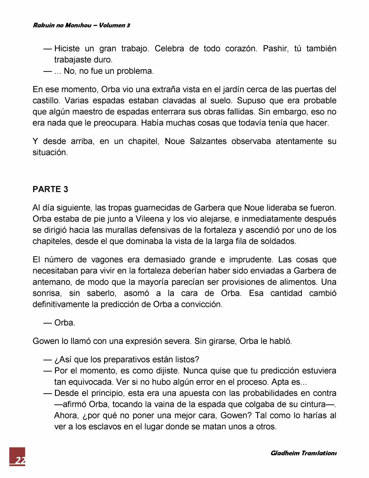 Rakuin No Monshou (Novela) - Capítulo 19 - Página 22 - LectorTMOo