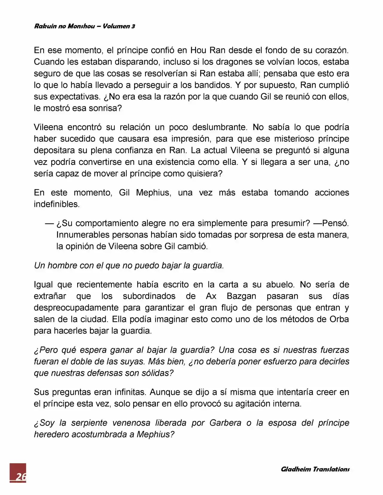 Rakuin No Monshou (Novela) - Capítulo 19 - Página 26 - LectorTMOo