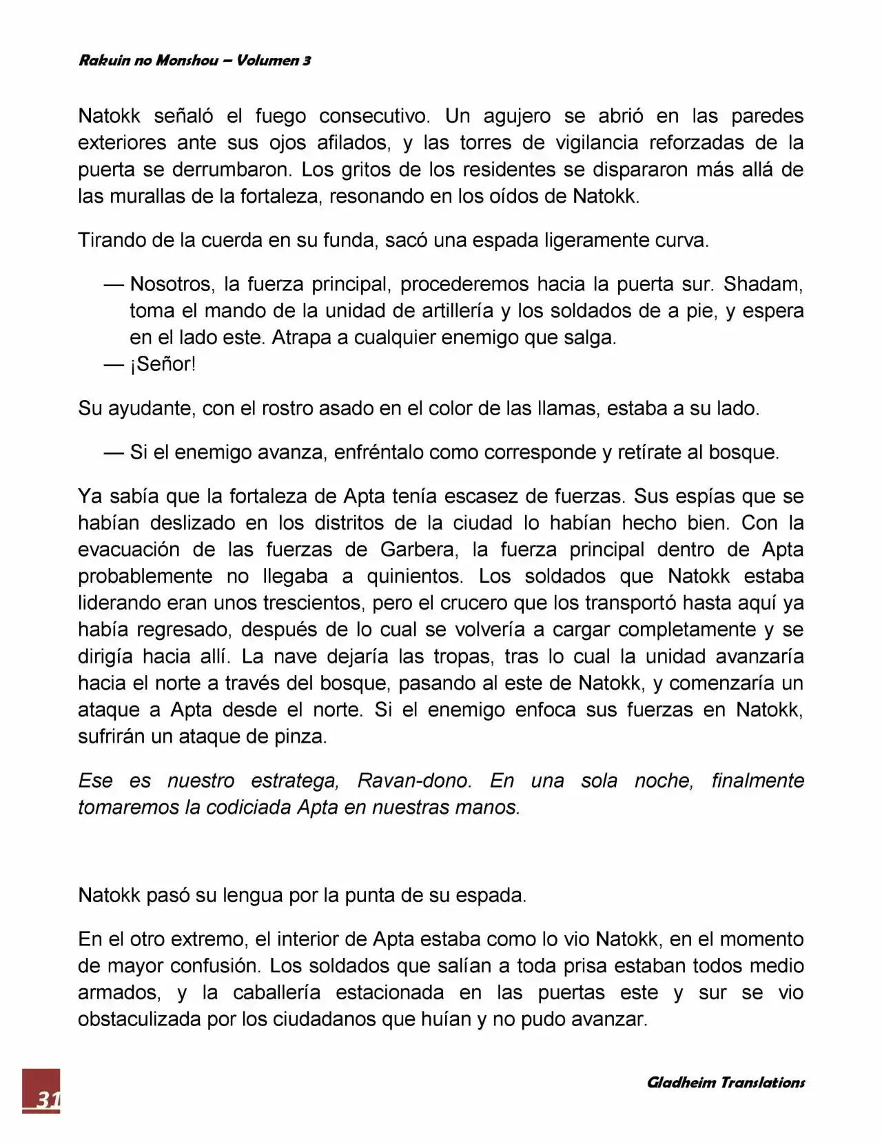 Rakuin No Monshou (Novela) - Capítulo 19 - Página 31 - LectorTMOo