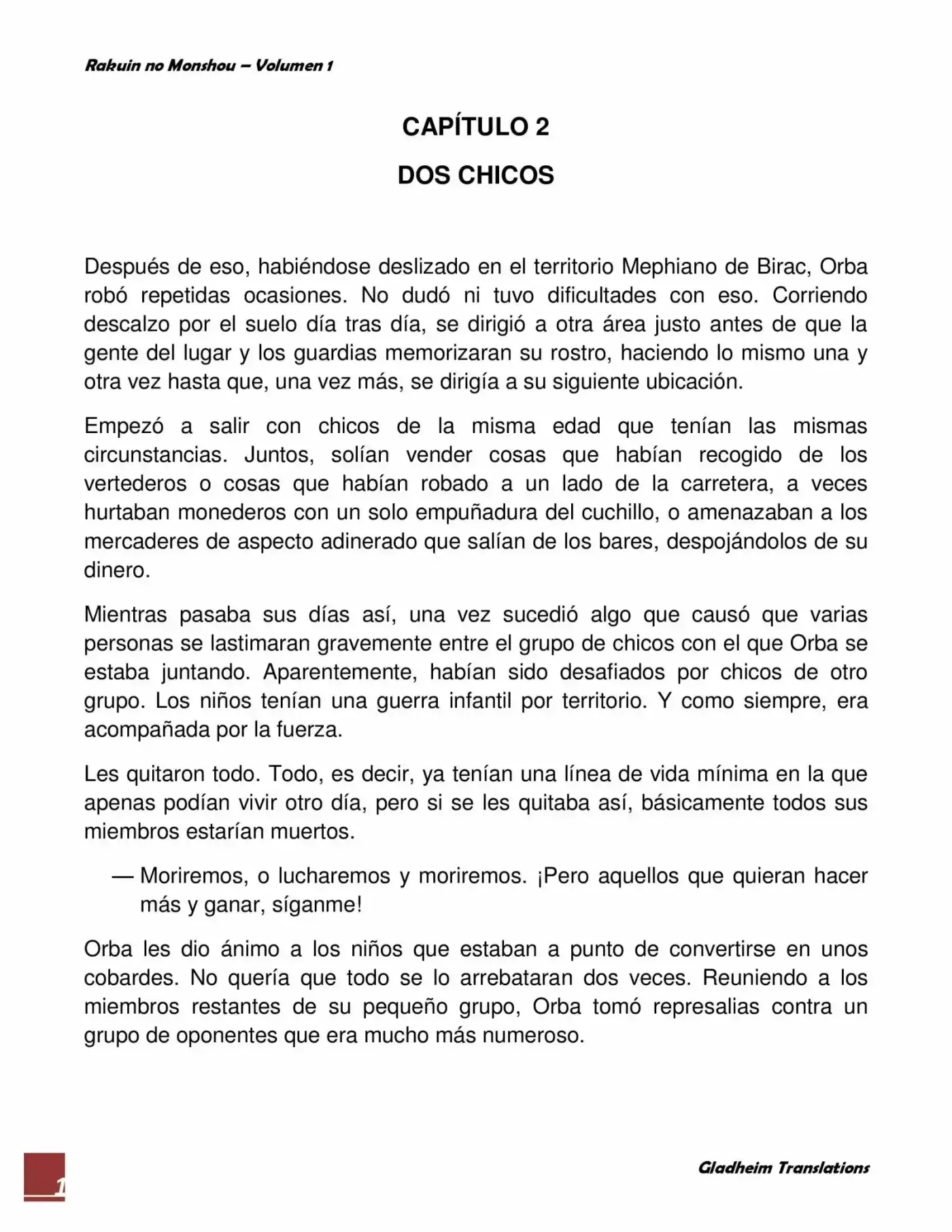 Rakuin No Monshou (Novela) - Capítulo 2 - Página 1 - LectorTMOo