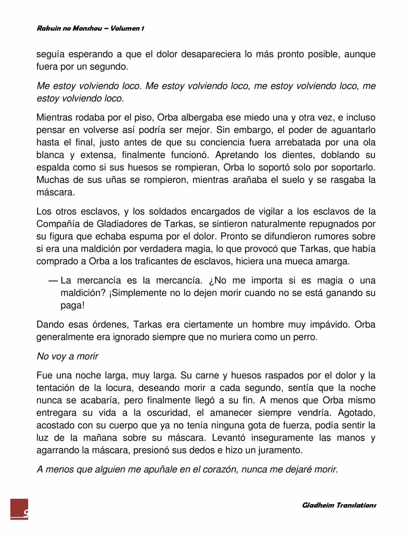 Rakuin No Monshou (Novela) - Capítulo 2 - Página 9 - LectorTMOo