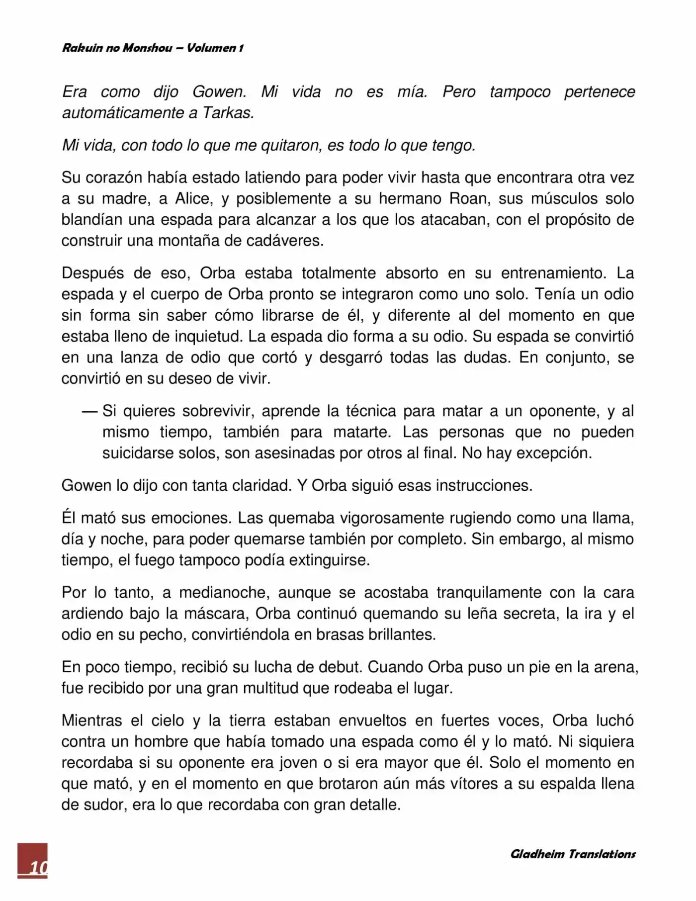 Rakuin No Monshou (Novela) - Capítulo 2 - Página 10 - LectorTMOo