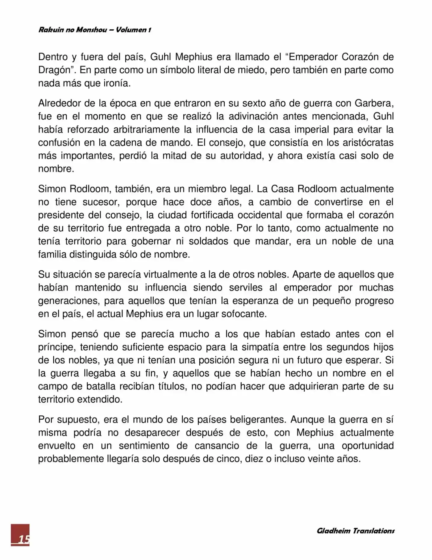 Rakuin No Monshou (Novela) - Capítulo 2 - Página 15 - LectorTMOo