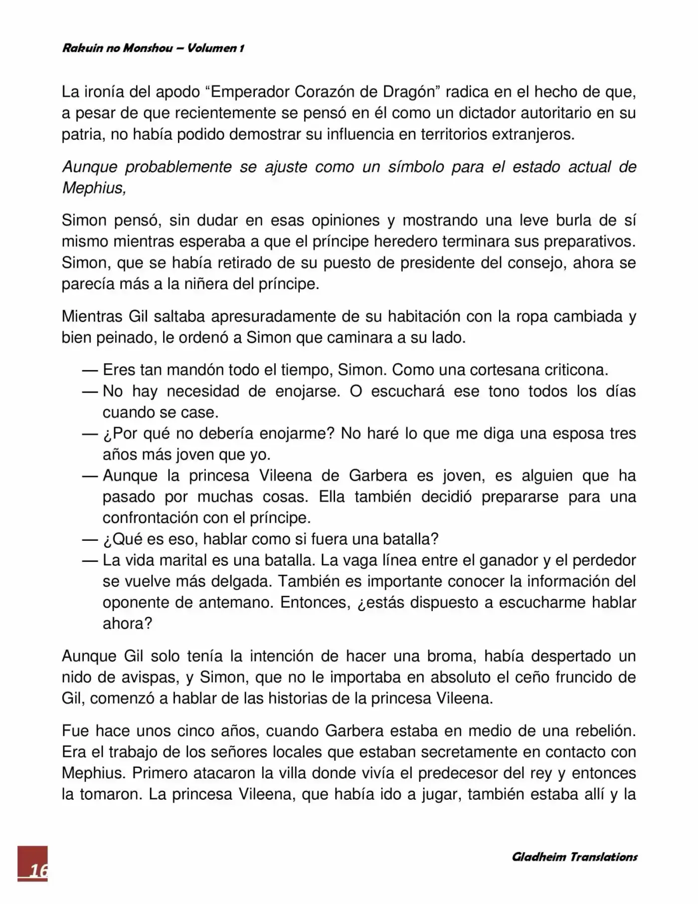 Rakuin No Monshou (Novela) - Capítulo 2 - Página 16 - LectorTMOo