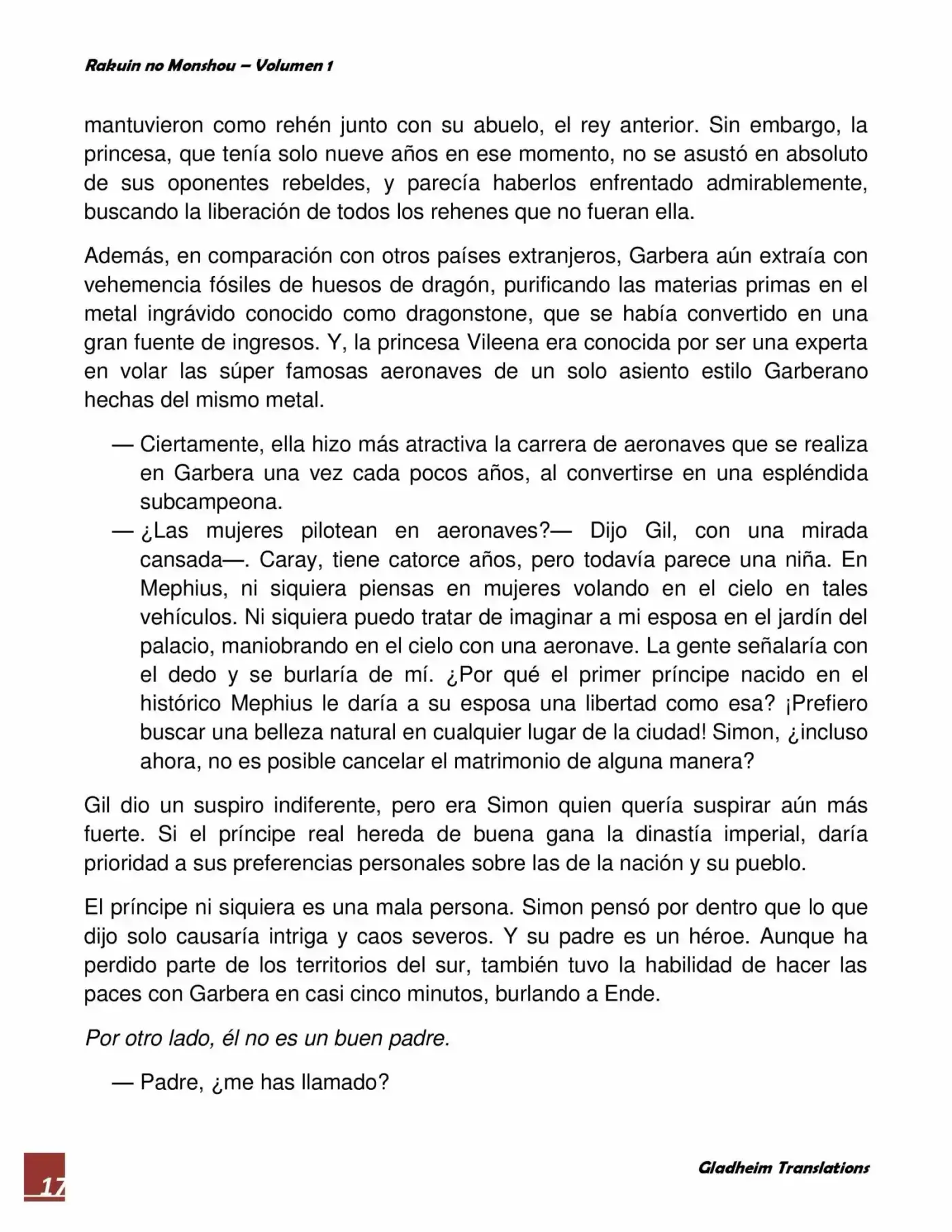 Rakuin No Monshou (Novela) - Capítulo 2 - Página 17 - LectorTMOo