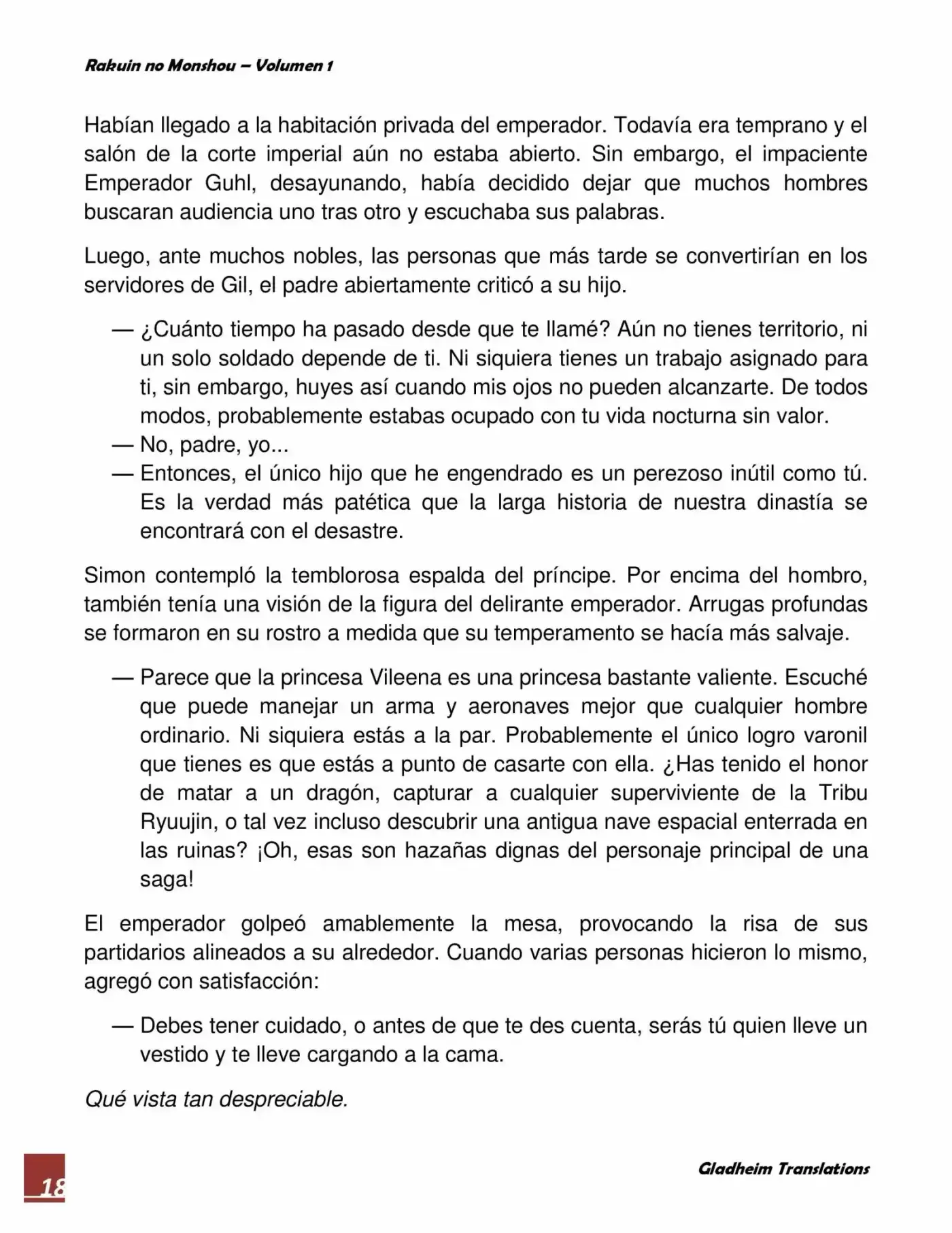 Rakuin No Monshou (Novela) - Capítulo 2 - Página 18 - LectorTMOo