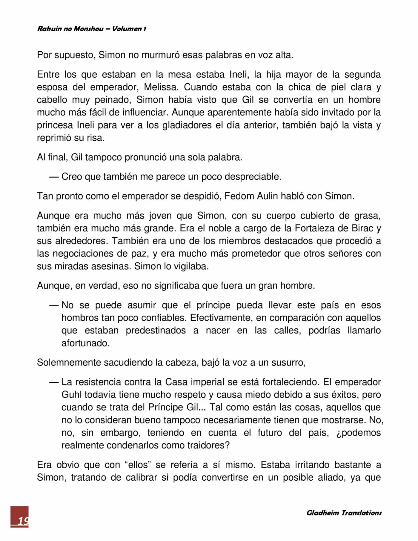 Rakuin No Monshou (Novela) - Capítulo 2 - Página 19 - LectorTMOo
