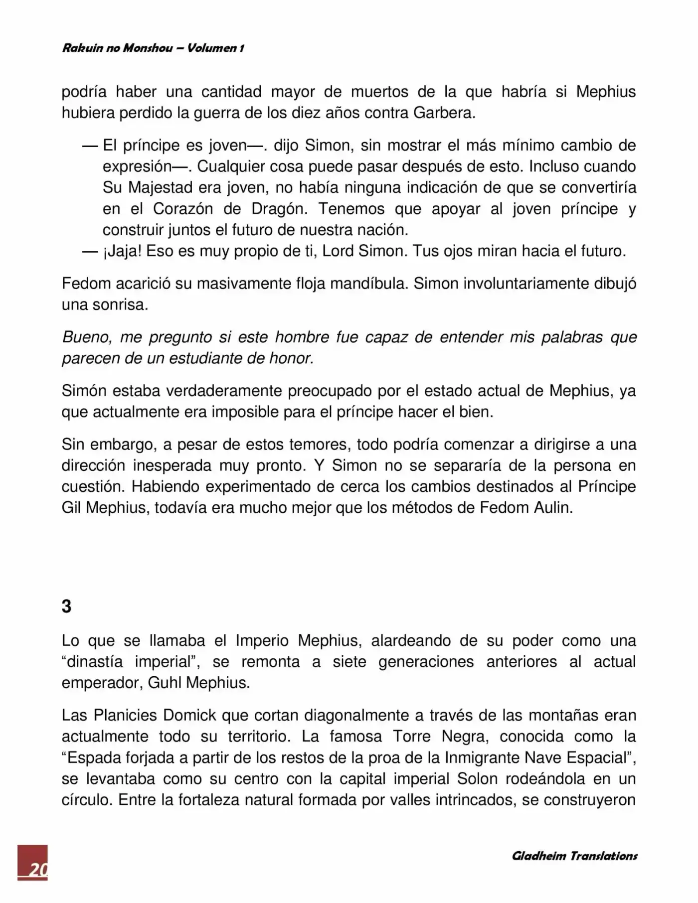 Rakuin No Monshou (Novela) - Capítulo 2 - Página 20 - LectorTMOo