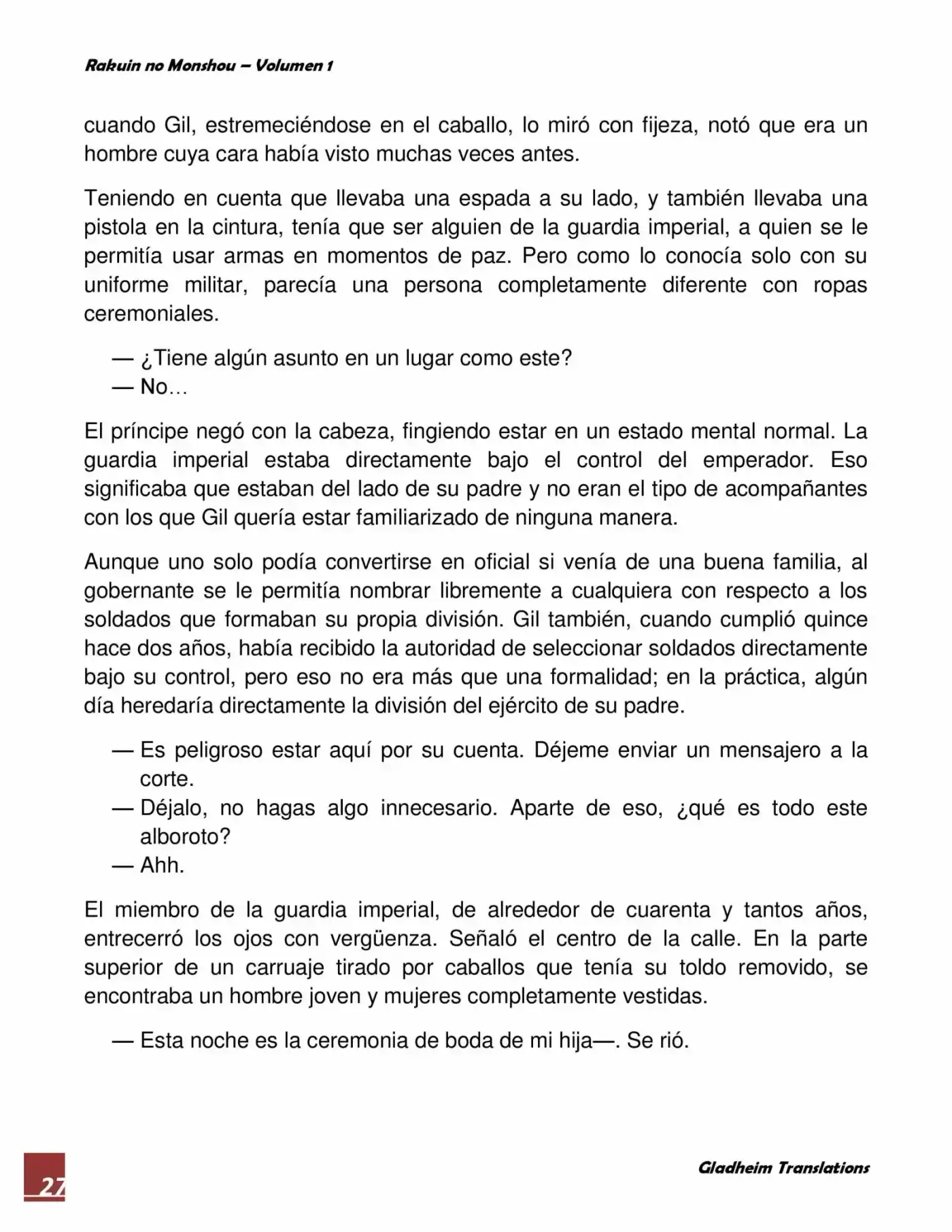 Rakuin No Monshou (Novela) - Capítulo 2 - Página 27 - LectorTMOo
