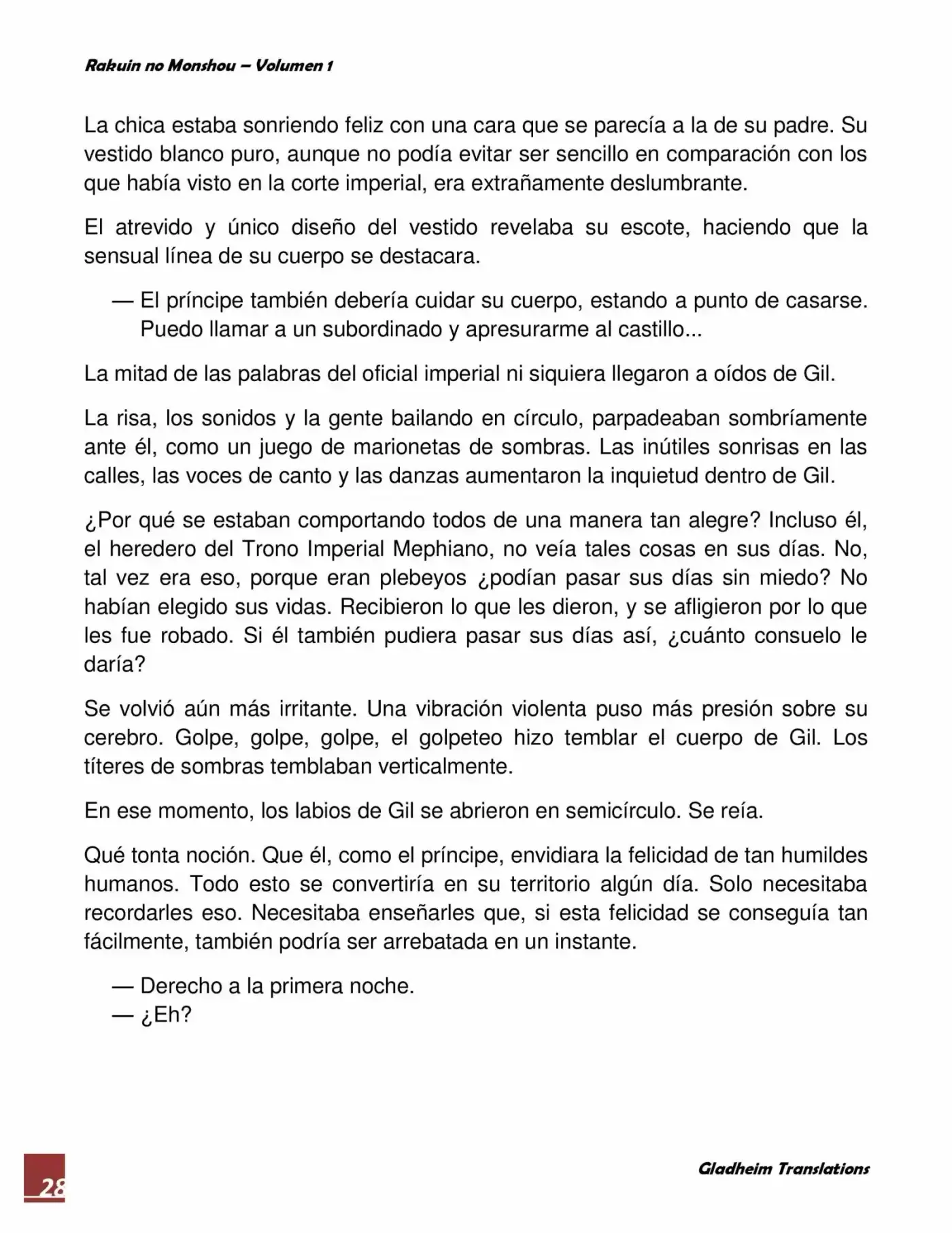 Rakuin No Monshou (Novela) - Capítulo 2 - Página 28 - LectorTMOo