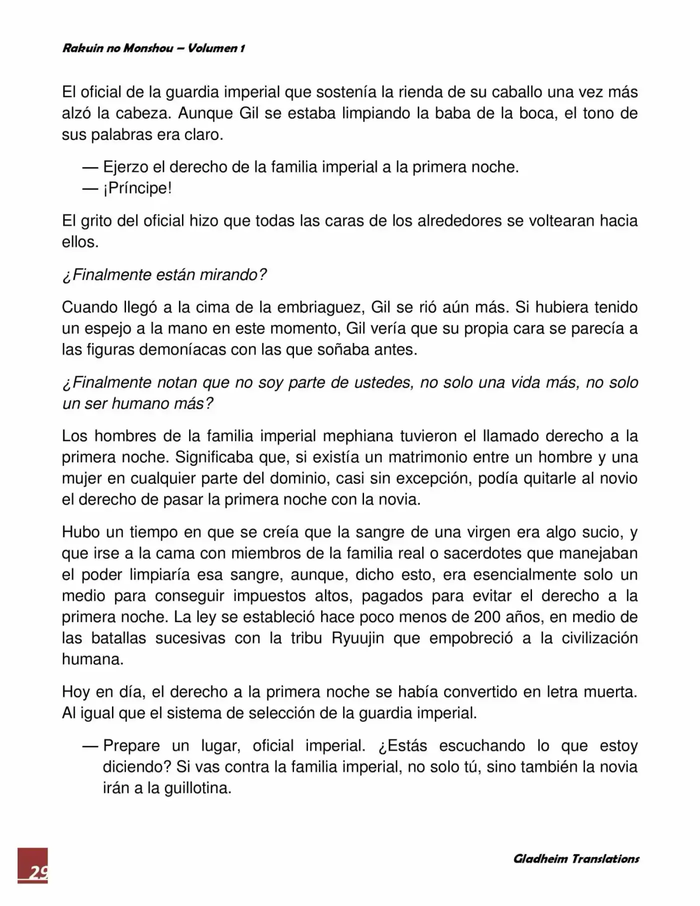 Rakuin No Monshou (Novela) - Capítulo 2 - Página 29 - LectorTMOo