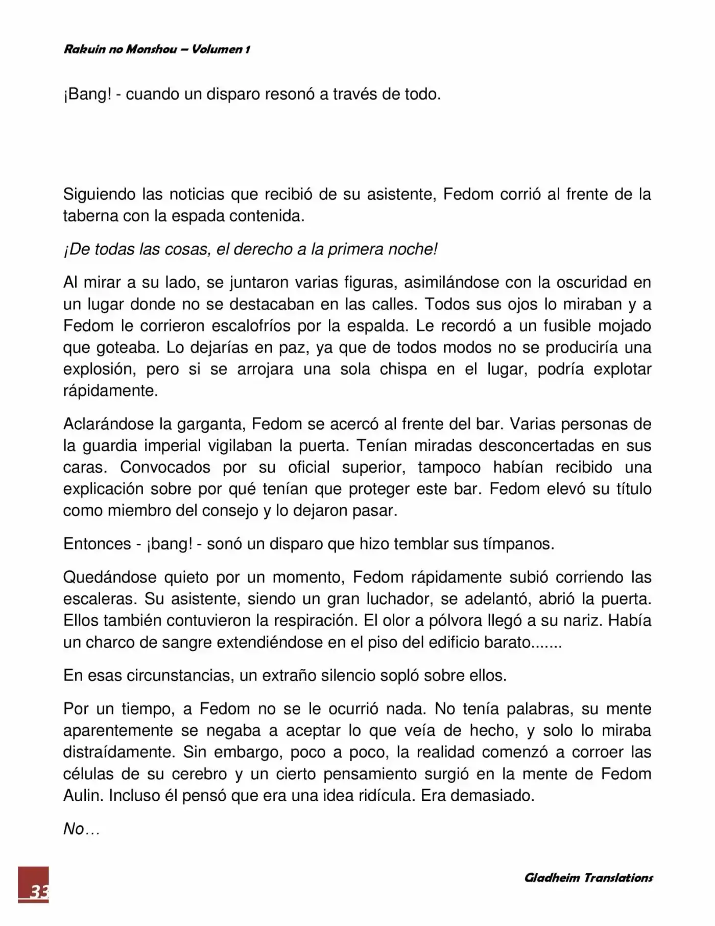 Rakuin No Monshou (Novela) - Capítulo 2 - Página 33 - LectorTMOo