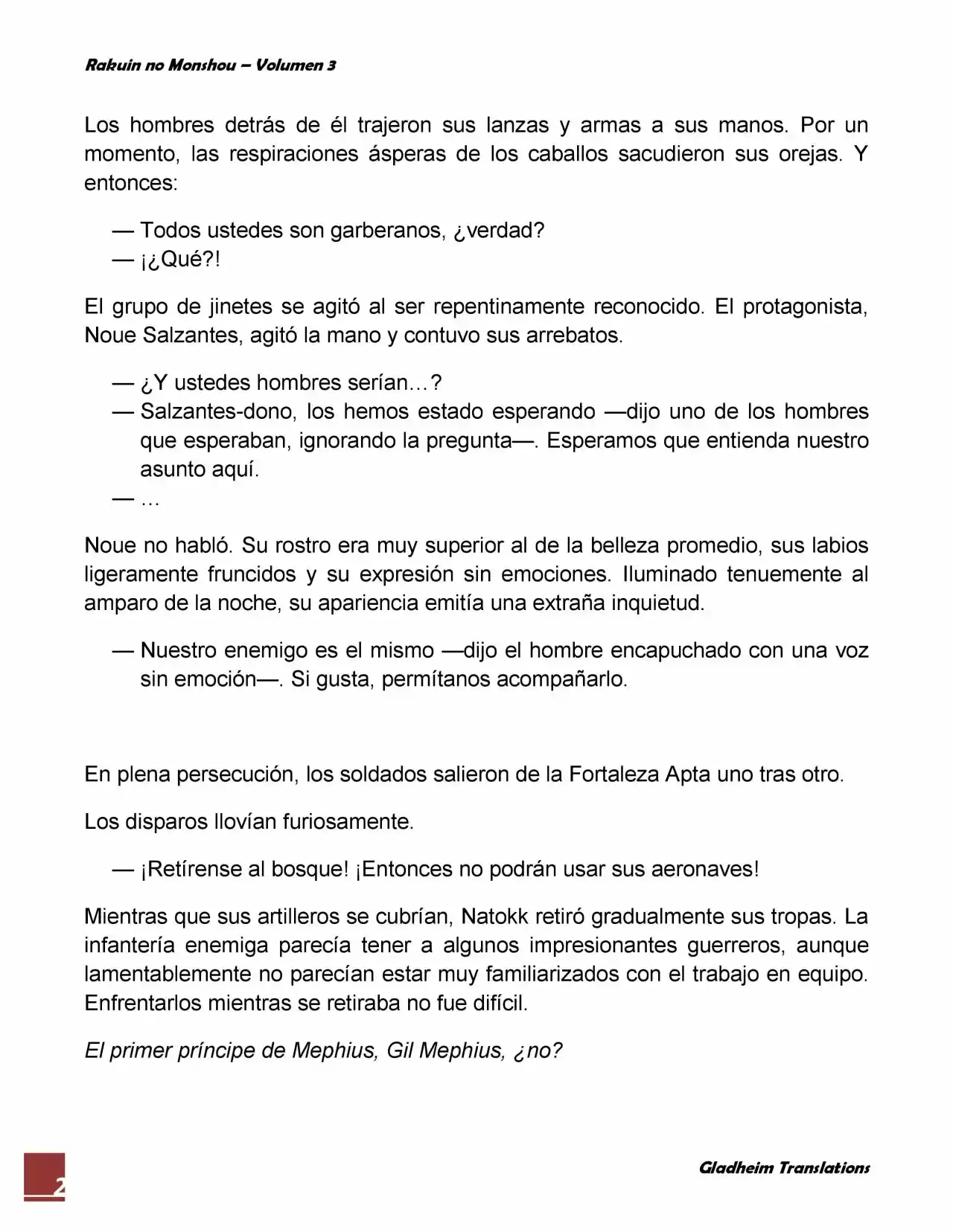 Rakuin No Monshou (Novela) - Capítulo 20 - Página 2 - LectorTMOo
