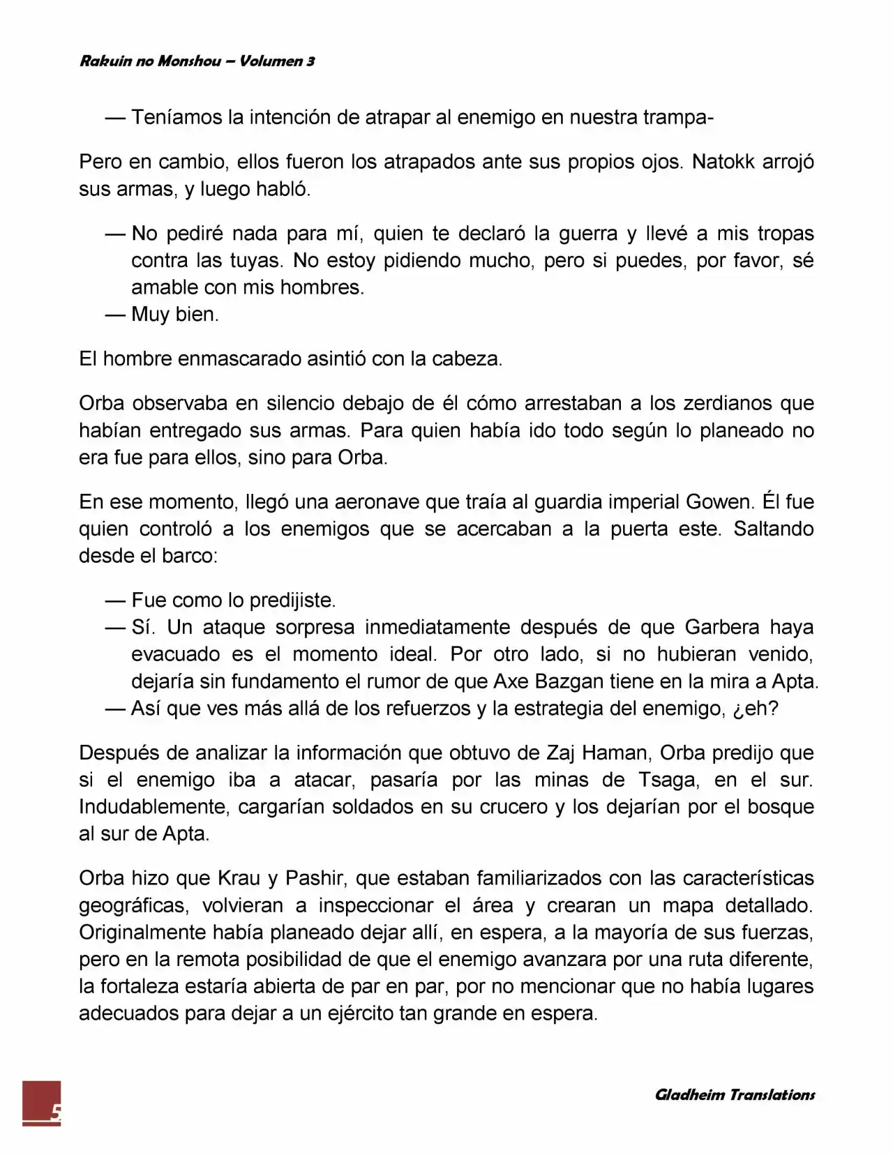 Rakuin No Monshou (Novela) - Capítulo 20 - Página 5 - LectorTMOo