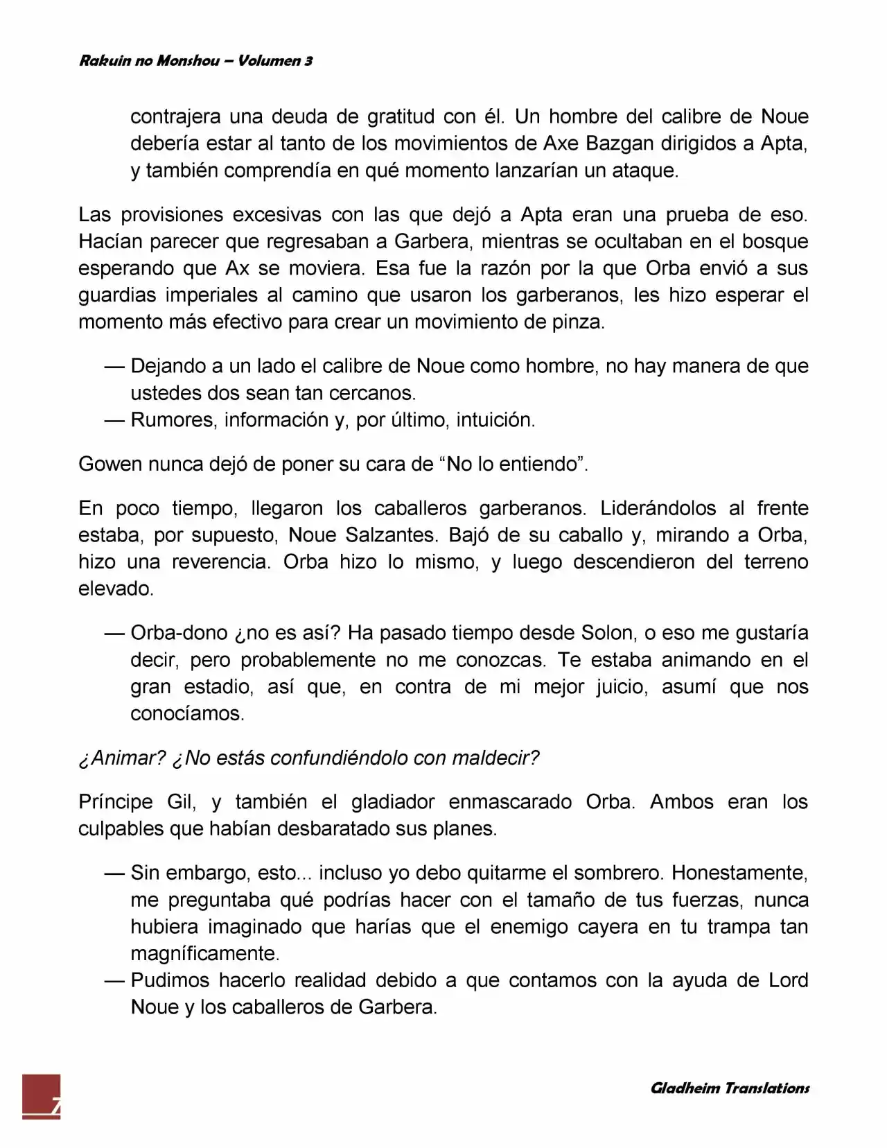 Rakuin No Monshou (Novela) - Capítulo 20 - Página 7 - LectorTMOo
