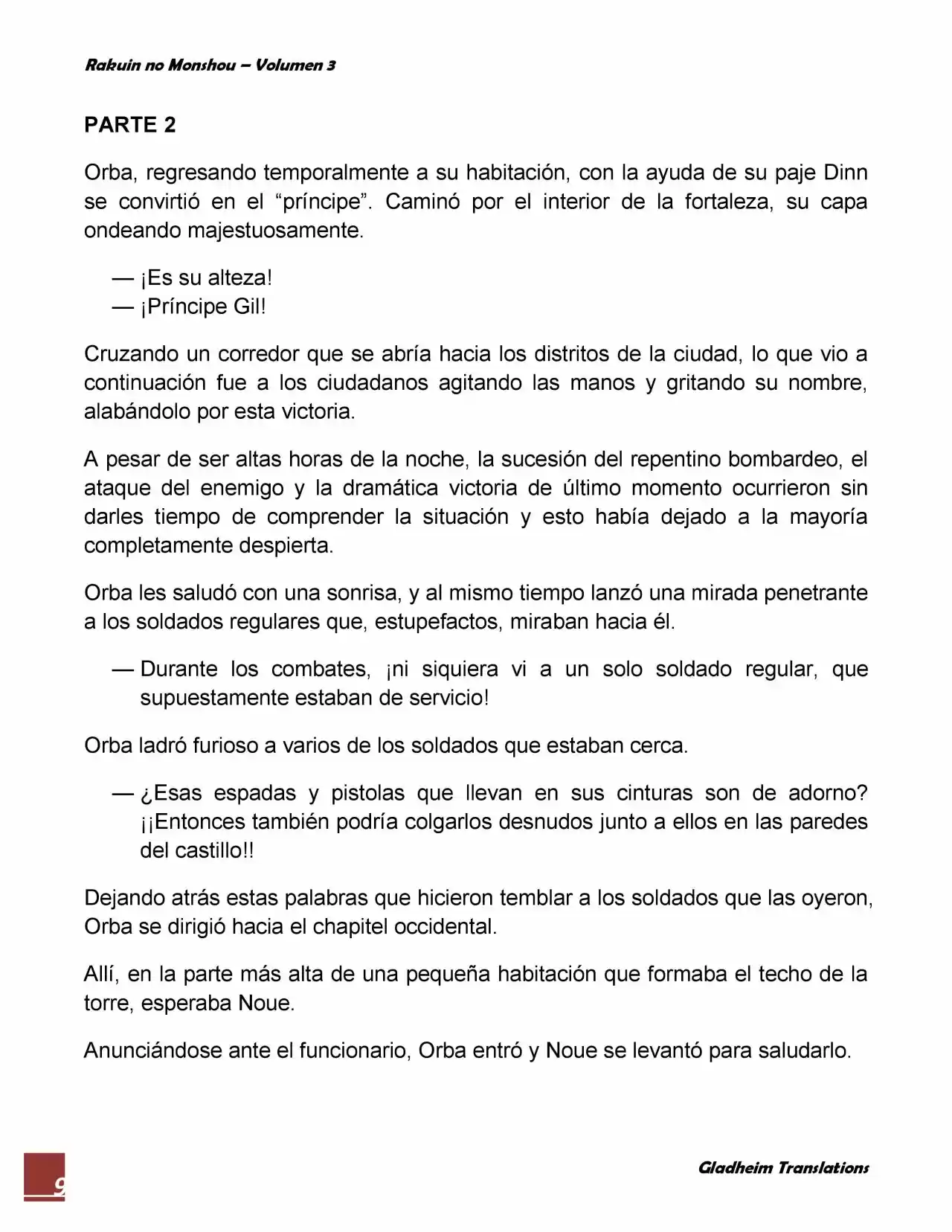 Rakuin No Monshou (Novela) - Capítulo 20 - Página 9 - LectorTMOo