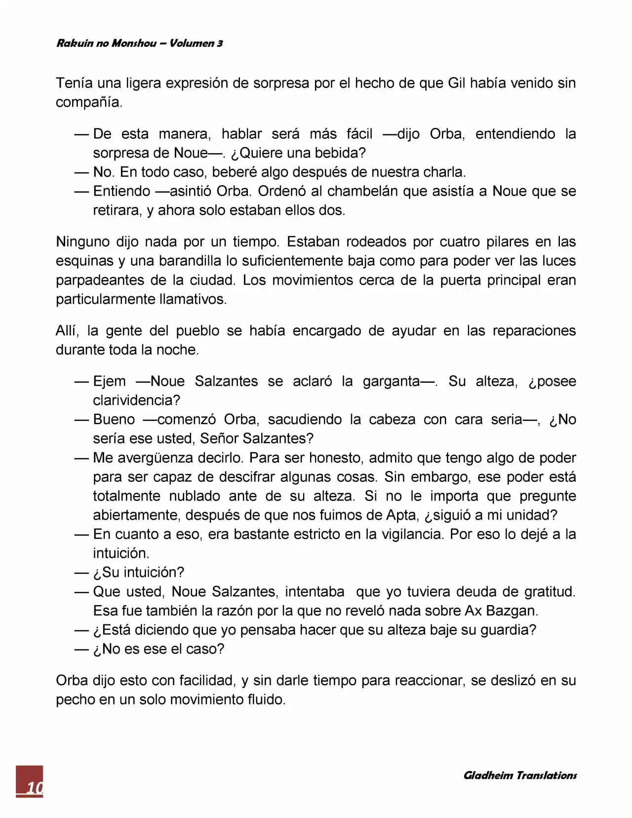 Rakuin No Monshou (Novela) - Capítulo 20 - Página 10 - LectorTMOo