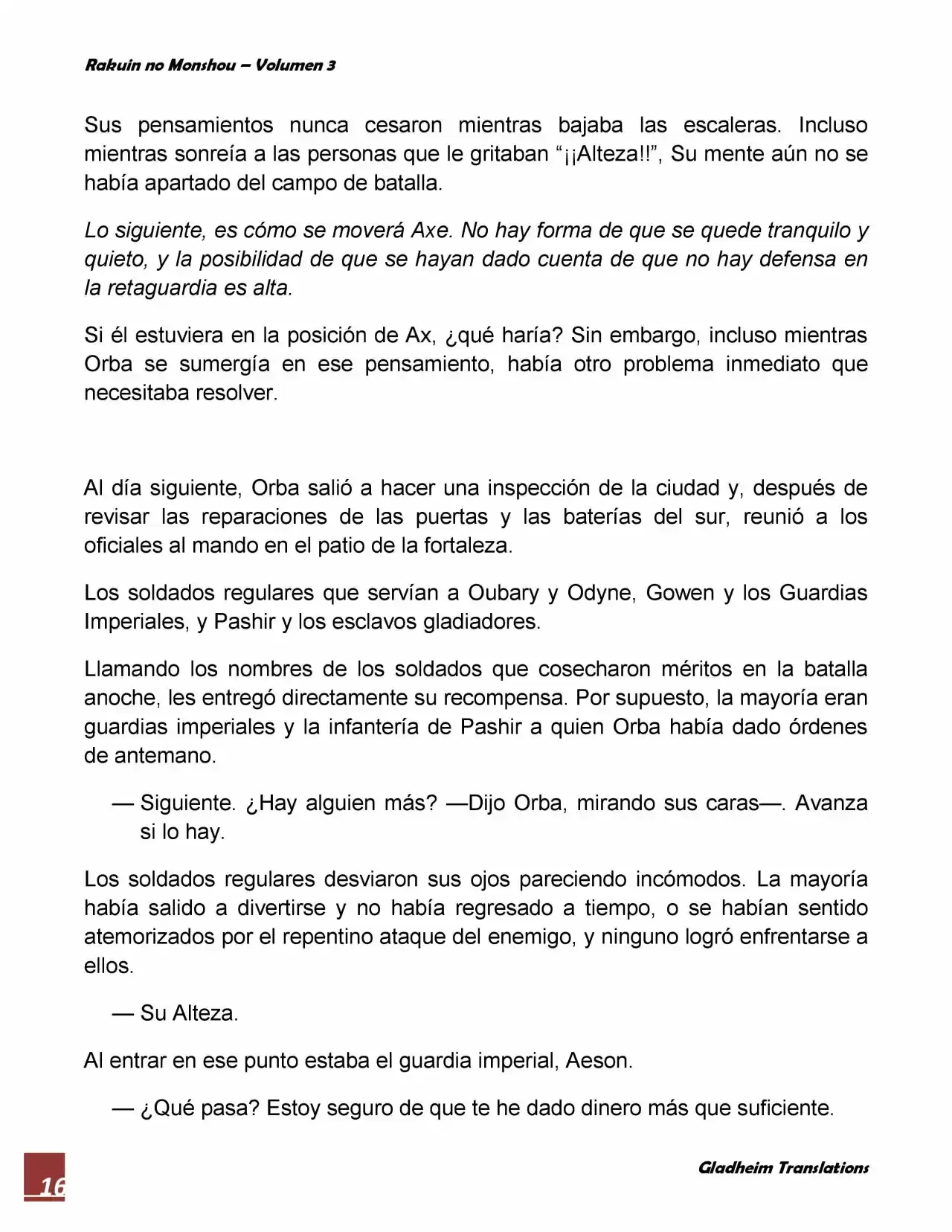 Rakuin No Monshou (Novela) - Capítulo 20 - Página 16 - LectorTMOo