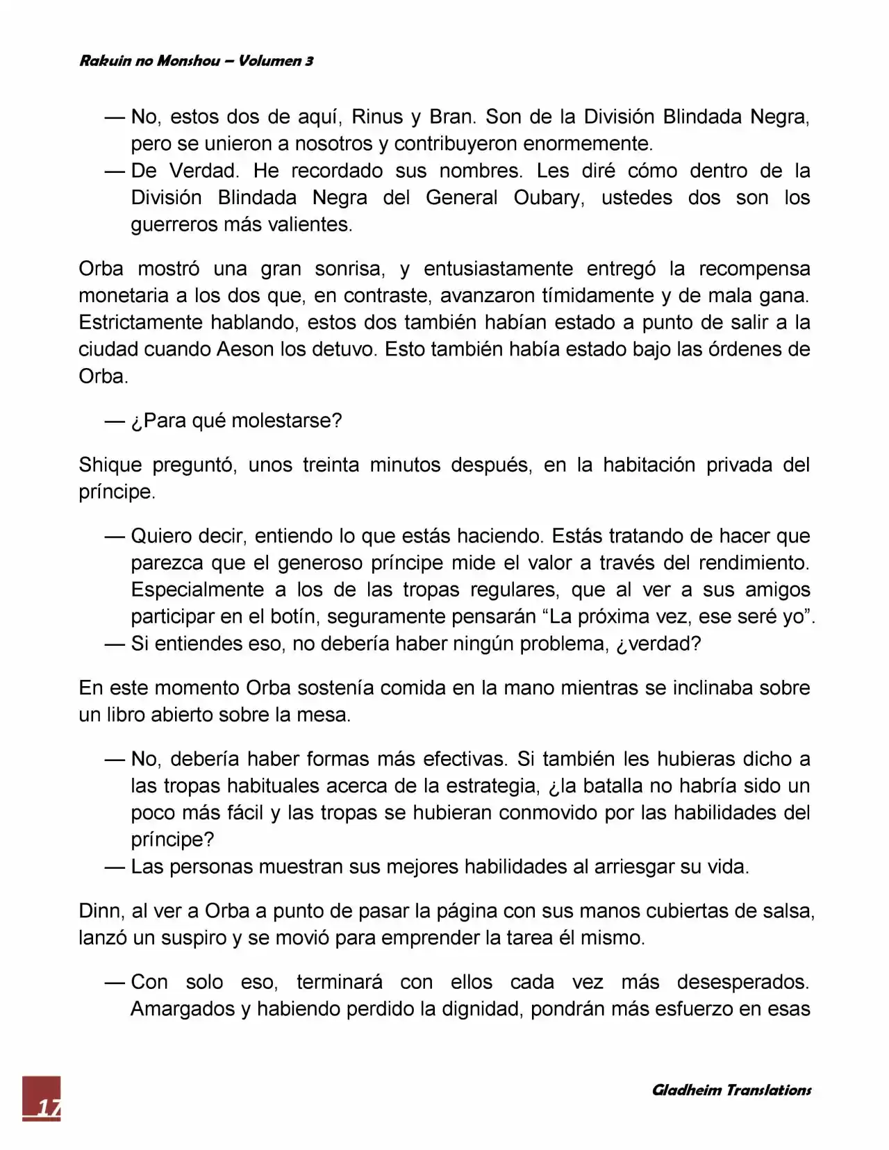 Rakuin No Monshou (Novela) - Capítulo 20 - Página 17 - LectorTMOo