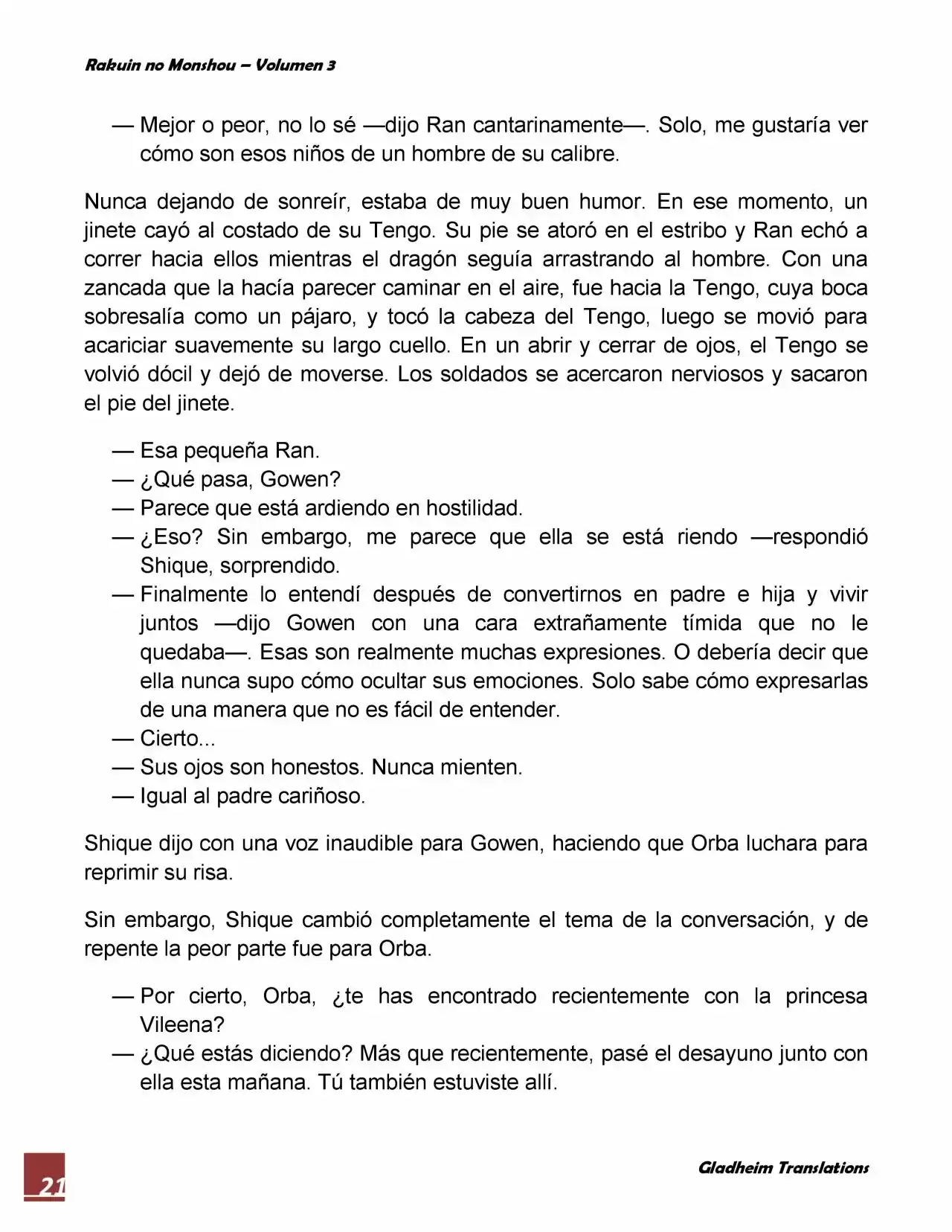 Rakuin No Monshou (Novela) - Capítulo 20 - Página 21 - LectorTMOo