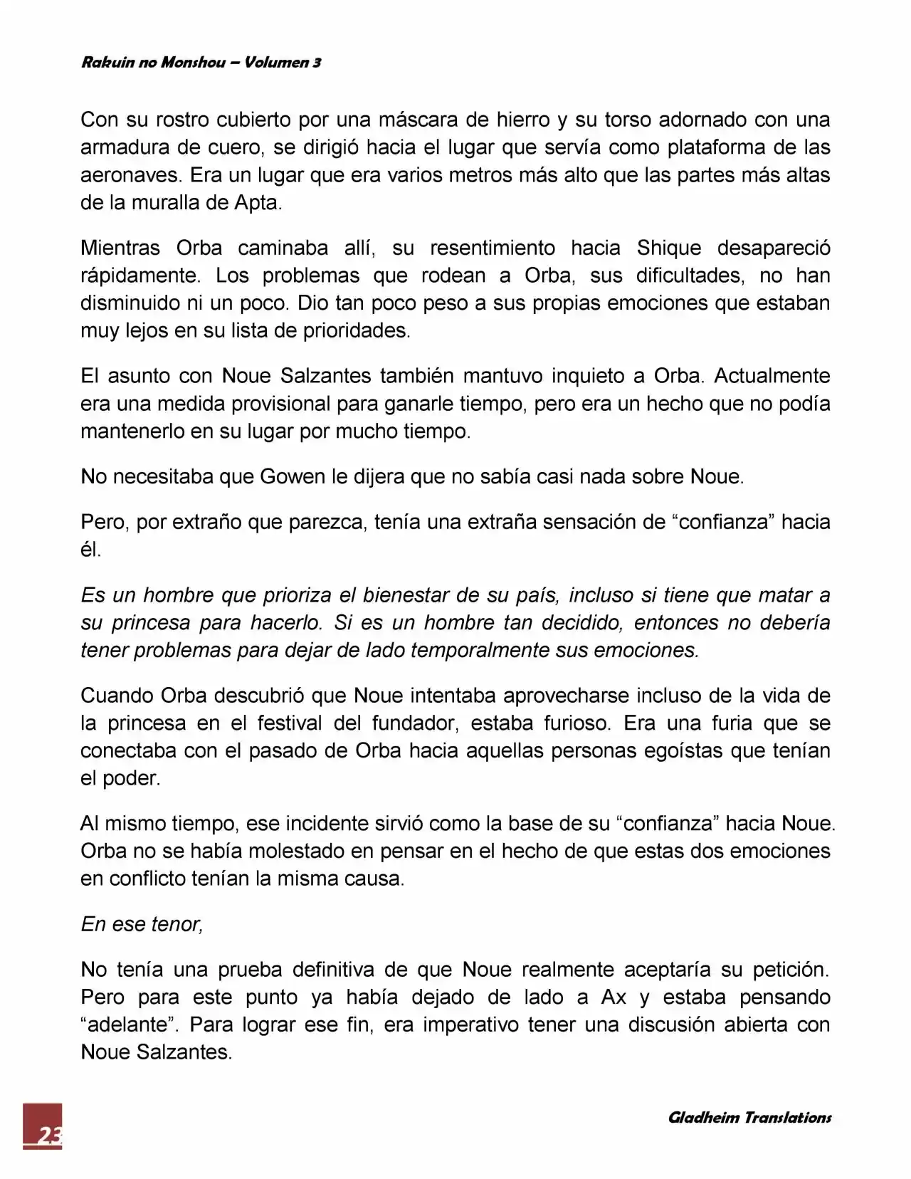 Rakuin No Monshou (Novela) - Capítulo 20 - Página 23 - LectorTMOo
